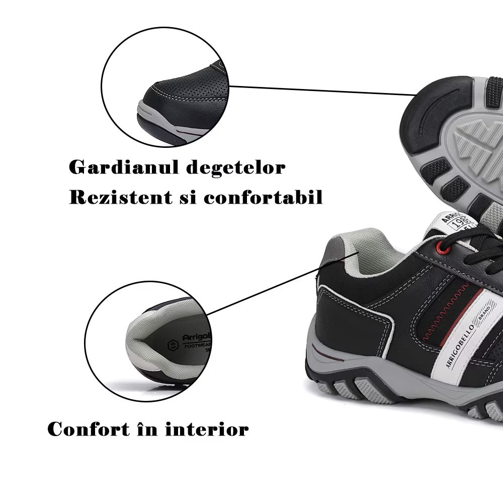 Adidasi Micah Casual pentru Barbati, Piele Ecologica Premium, Brant Ergonomic, Arrigo Bello