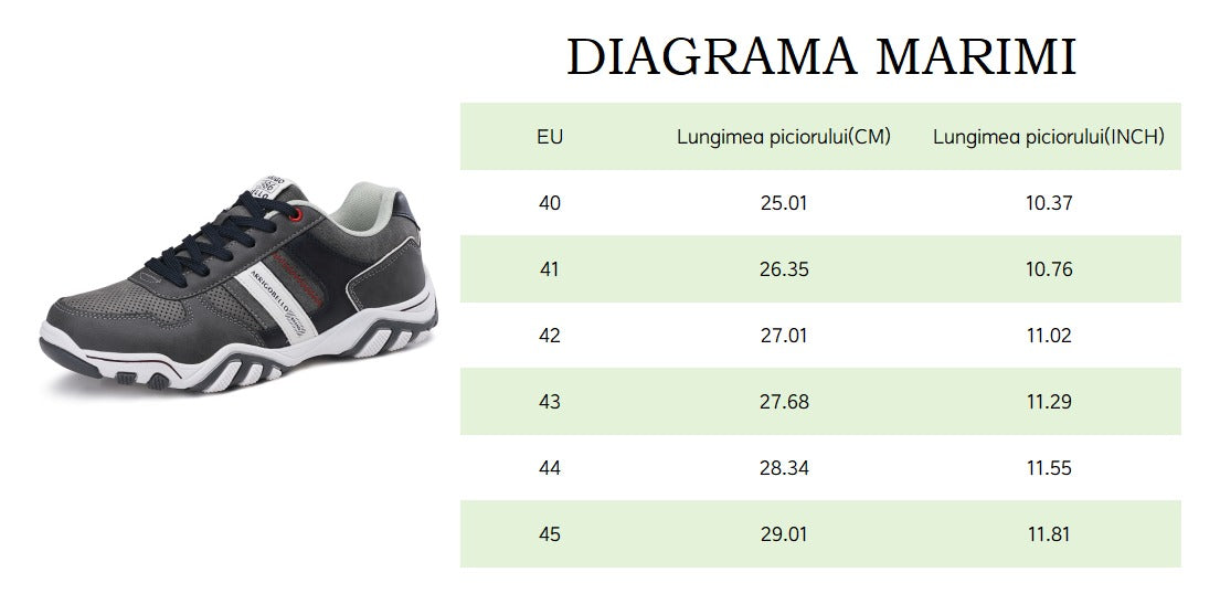 Adidasi Micah Casual pentru Barbati, Piele Ecologica Premium, Brant Ergonomic, Arrigo Bello