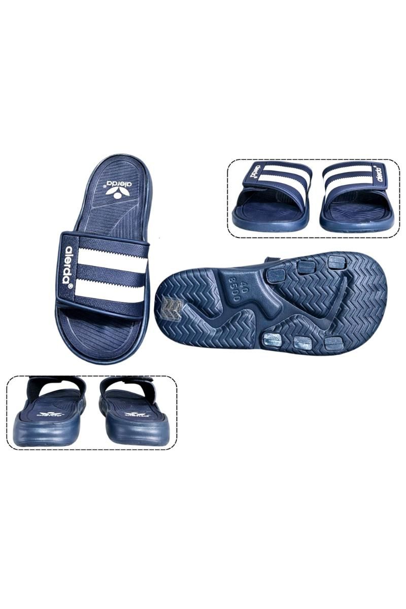 Papuci Bărbați, model Dorin, Confortabili cu Arici – Talpă Moale din Spumă EVA, Material Textil Flexibil, Casual Sport pentru Exterior și Utilizare Zilnică, Aierda, Bleumarin
