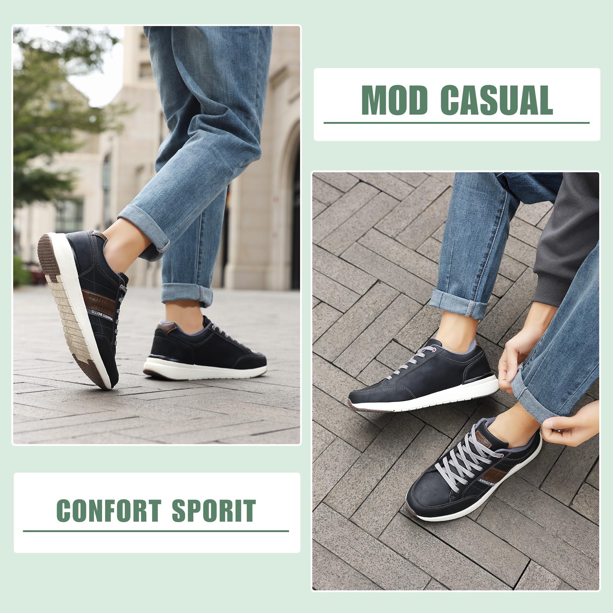 Pantofi Casual Ian Bărbați, Piele Ecologică Premium, Talpă Spumă, Usori, Confortabili, Arrigo Bello