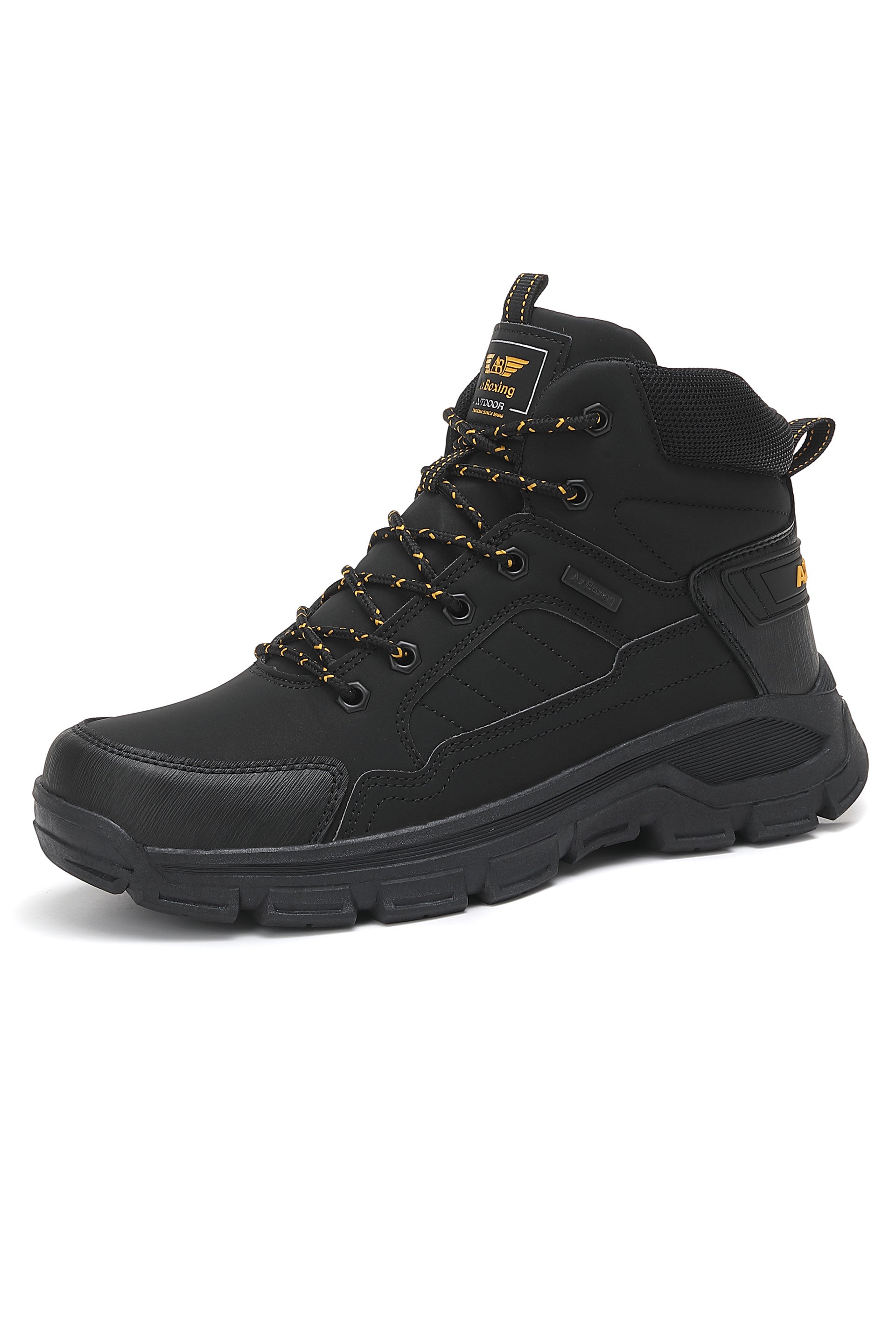 Ghete Victor bărbați îmblănite din piele ecologică cu șiret și talpă antiderapantă – confort termic și design outdoor, Ax Boxing