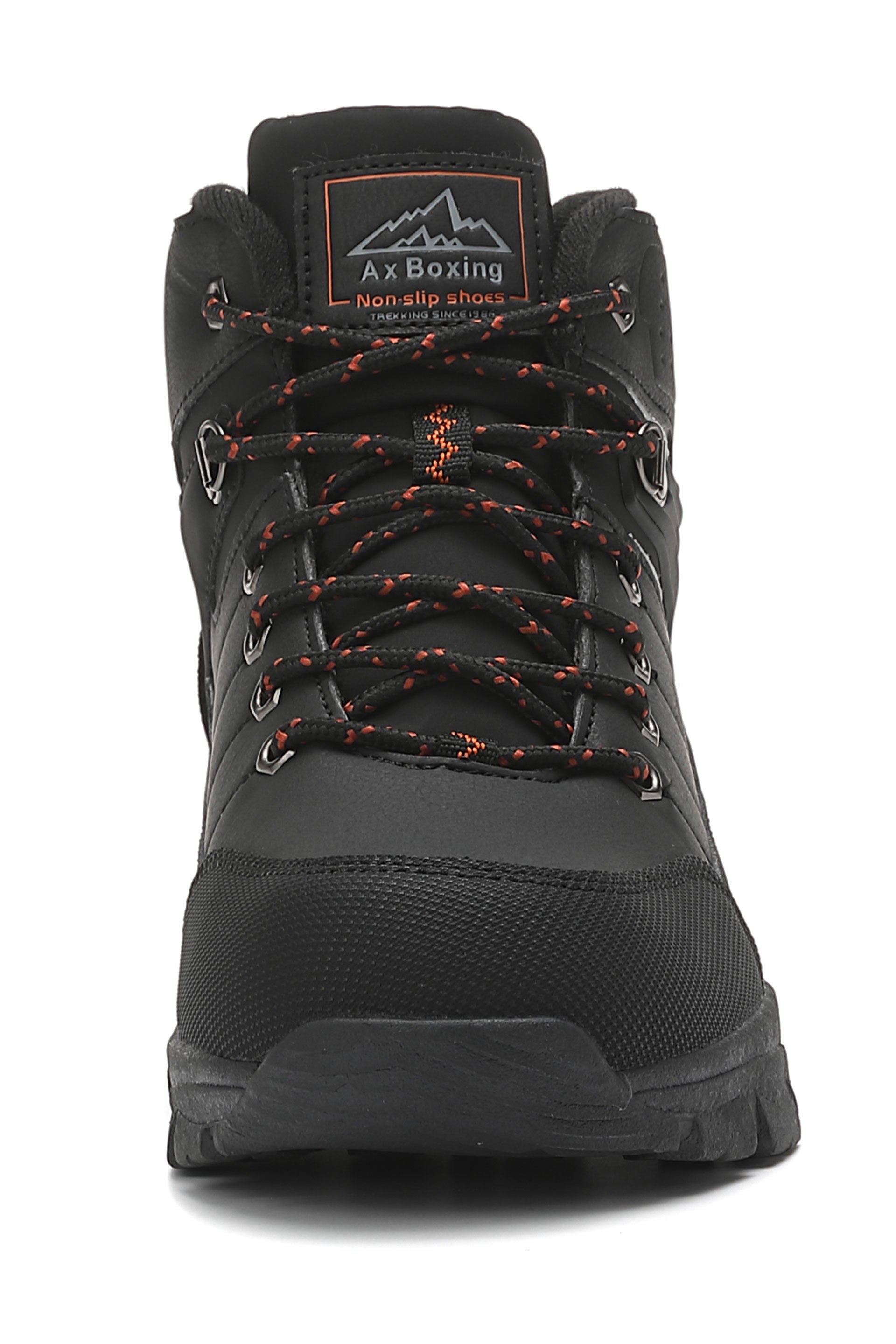 Bocanci Tobias pentru Bărbați cu Blana, Casual, Piele Ecologică, Întărit Față și Spate,Talpă Antiderapantă, Ax Boxing