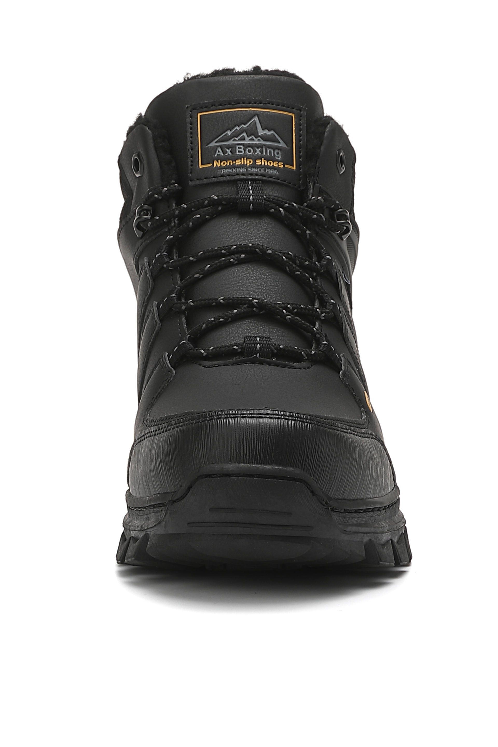 Bocanci Leo, pentru Băieti,Imblaniti,Piele Ecologică,Talpă Cusuta, Antiderapantă, Durabilitate si Confort, Ax Boxing