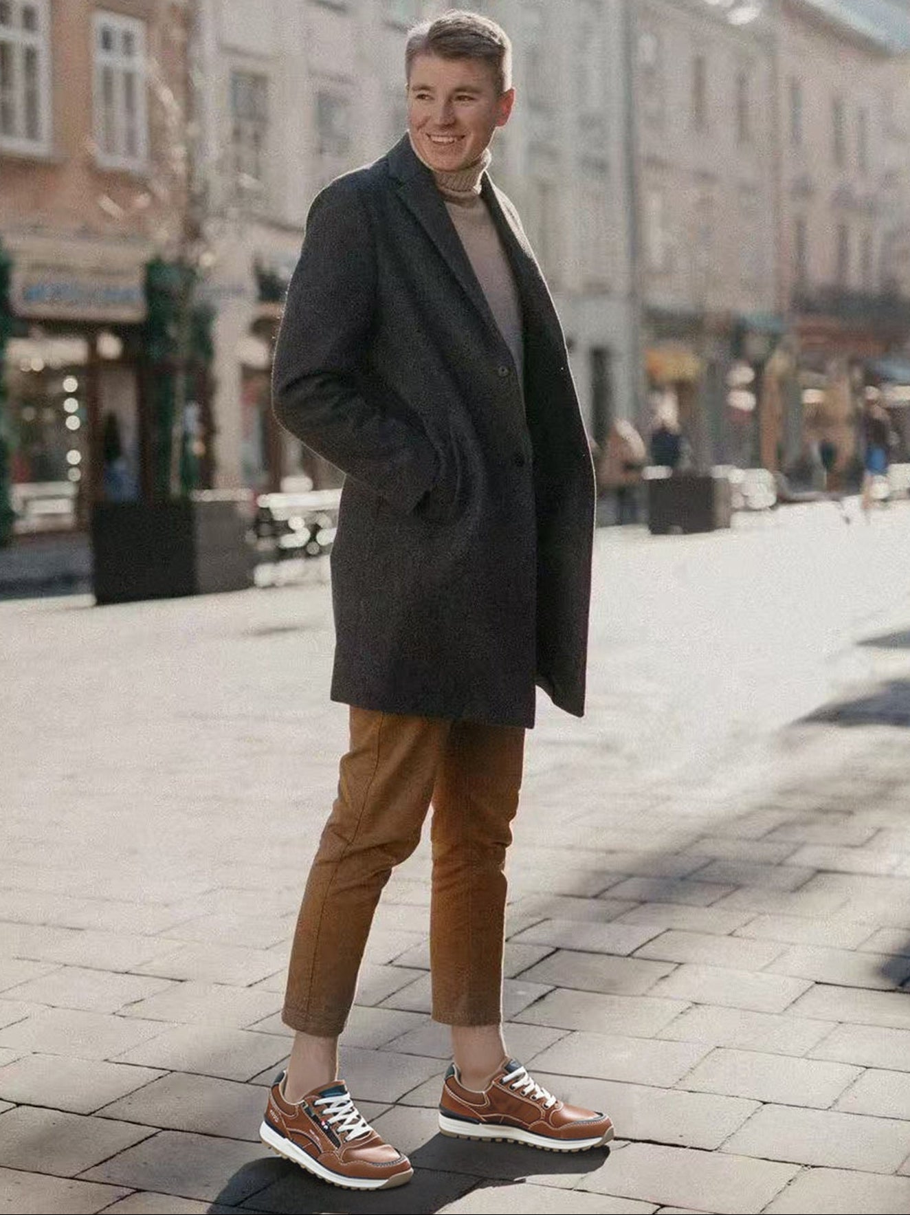 Adidasi casual pentru Barbati, Model Adrian, Piele ecologica Premium, Inchidere Siret si Fermoar, Arrigo Bello