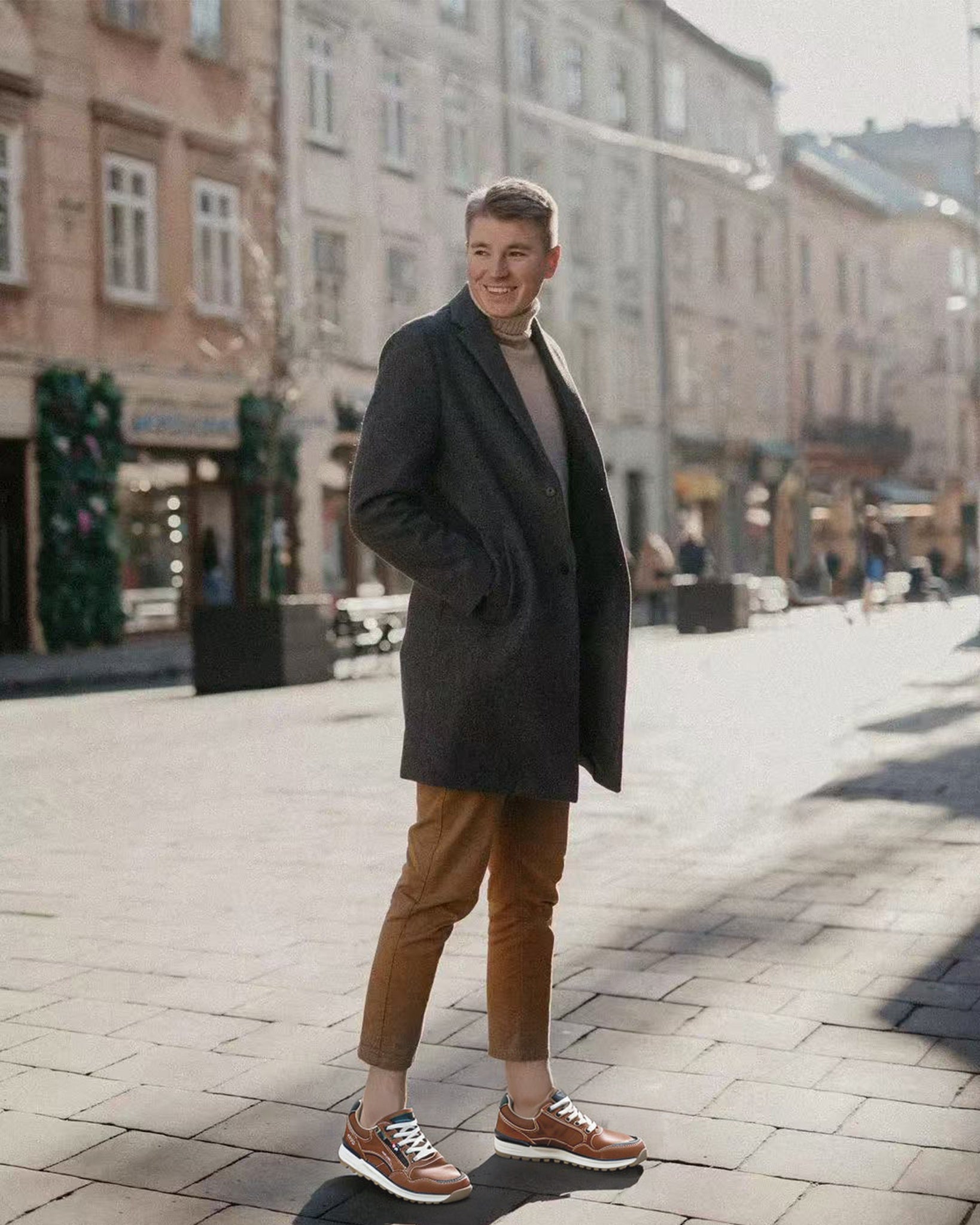 Pantofi casual Adrian pentru Barbati, Piele ecologica Premium, Inchidere Siret si Fermoar, Arrigo Bello