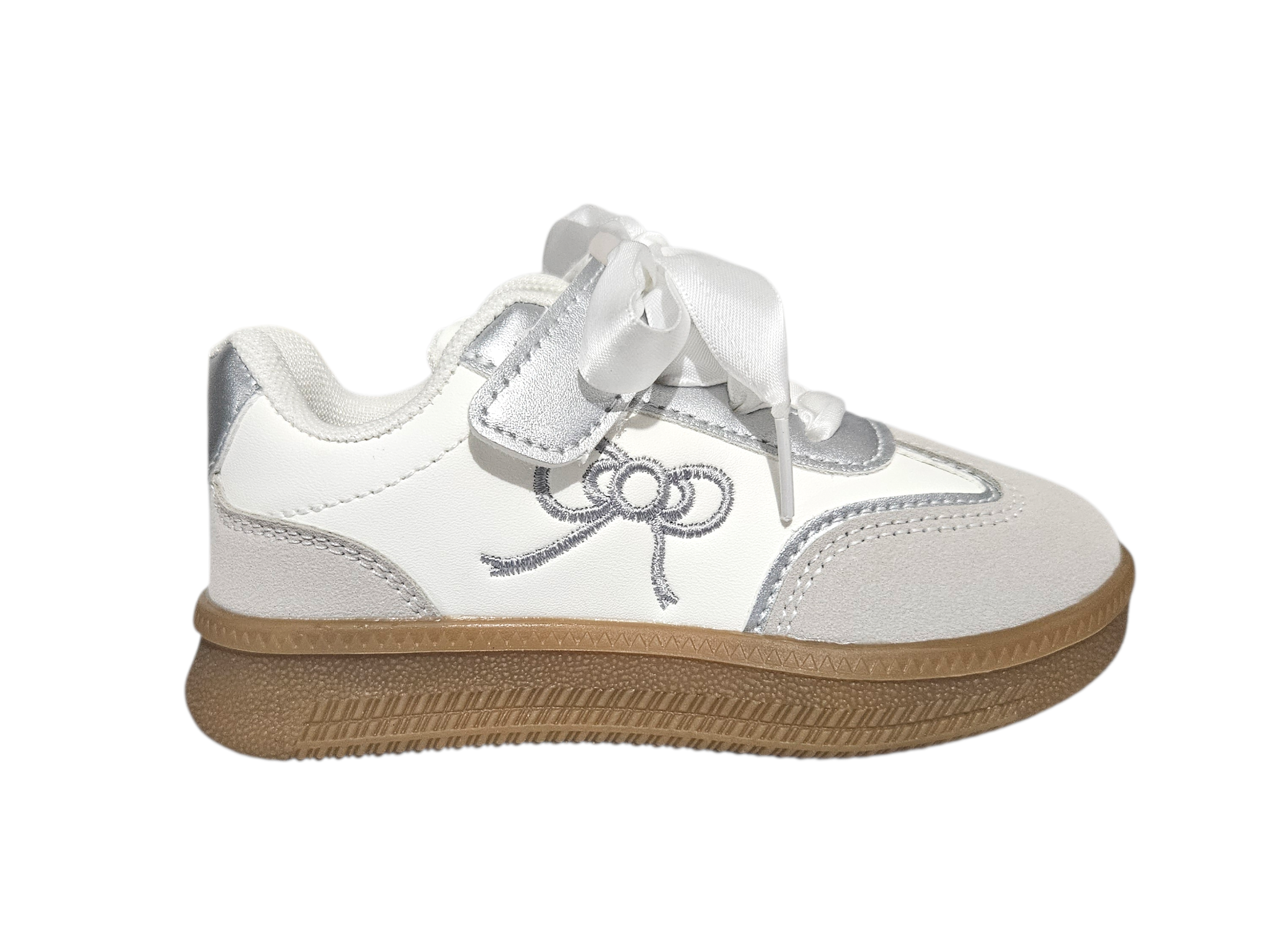 Adidași tip Teniși pentru Fete, Model Mara, Piele ecologică, Talpă flexibilă, Inchidere cu șiret