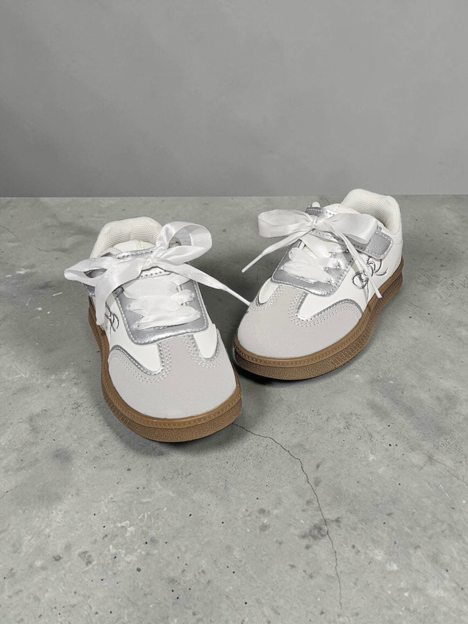 Adidași tip Teniși pentru Fete, Model Mara, Piele ecologică, Talpă flexibilă, Inchidere cu șiret