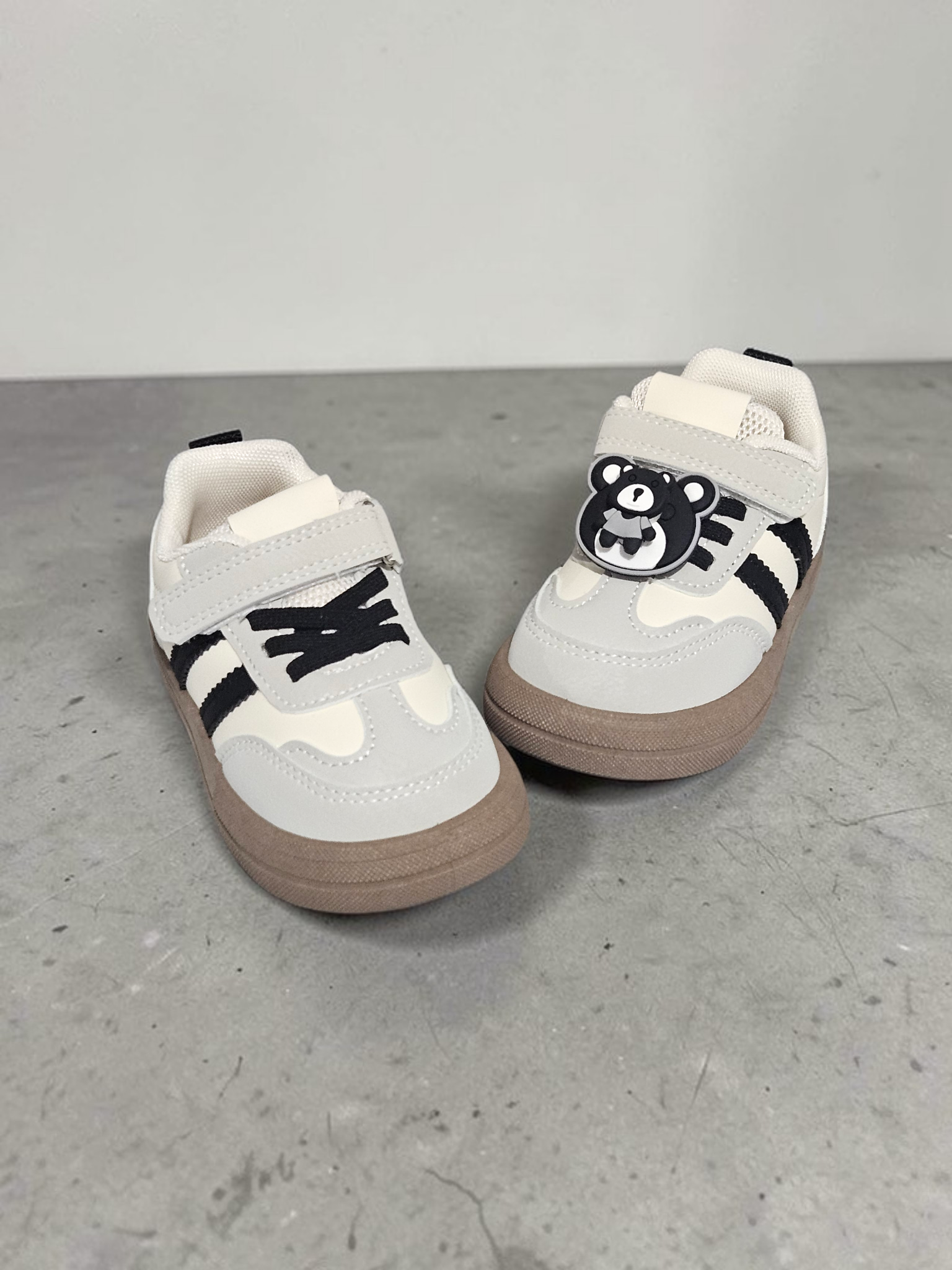 Adidași tip Teniși Copii, Model Elon, Piele ecologică, Talpă flexibilă din cauciuc moale, Inchidere Arici și șiret, Accesoriu rotativ, detașabil