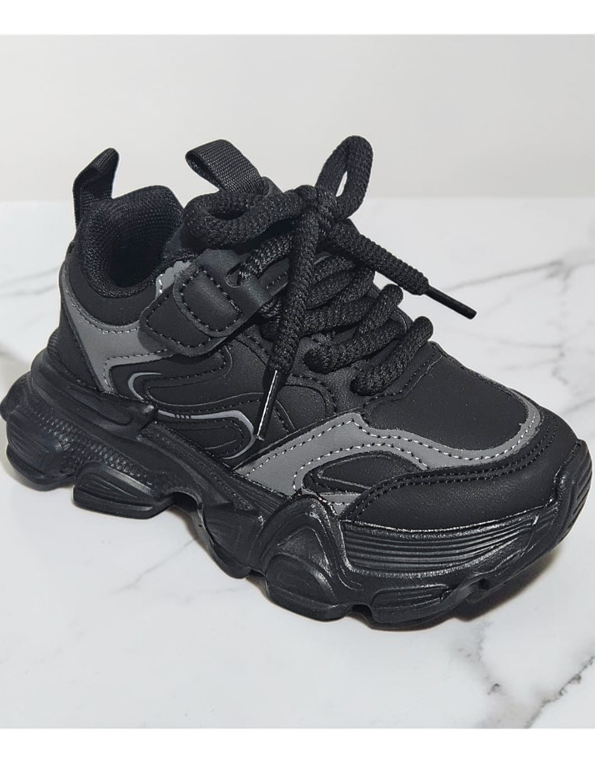 Adidași pentru Copii, Model Auri, Piele ecologică, Talpă din Spumă ultra Ușoară, Inchidere cu șiret, model sport casual pentru fete și băieți