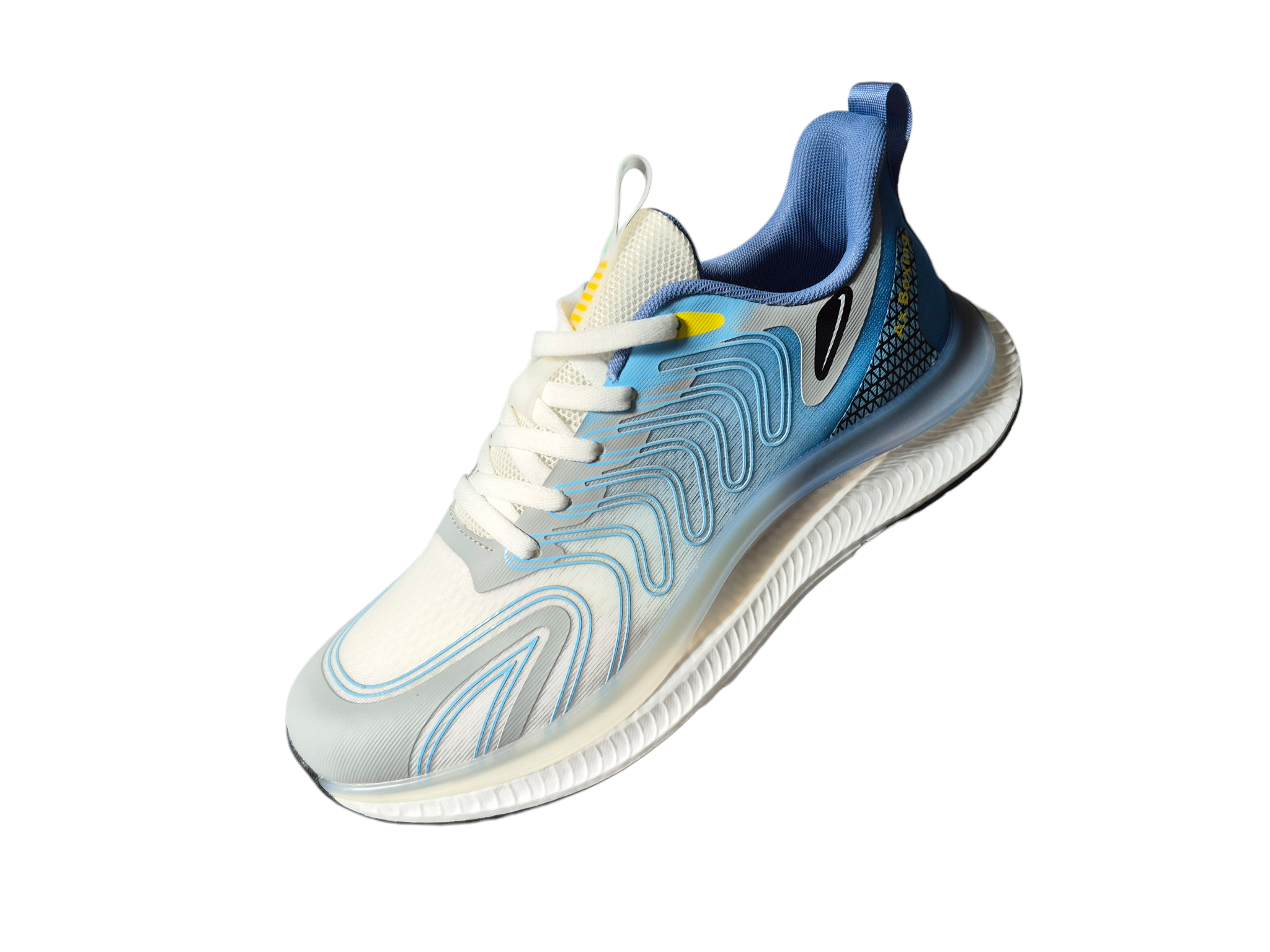Adidasi Sport pentru Barbati, Model Daro, Talpa Usoara din Spuma, Panza subtire, Confortabili, Ax Boxing, Blue