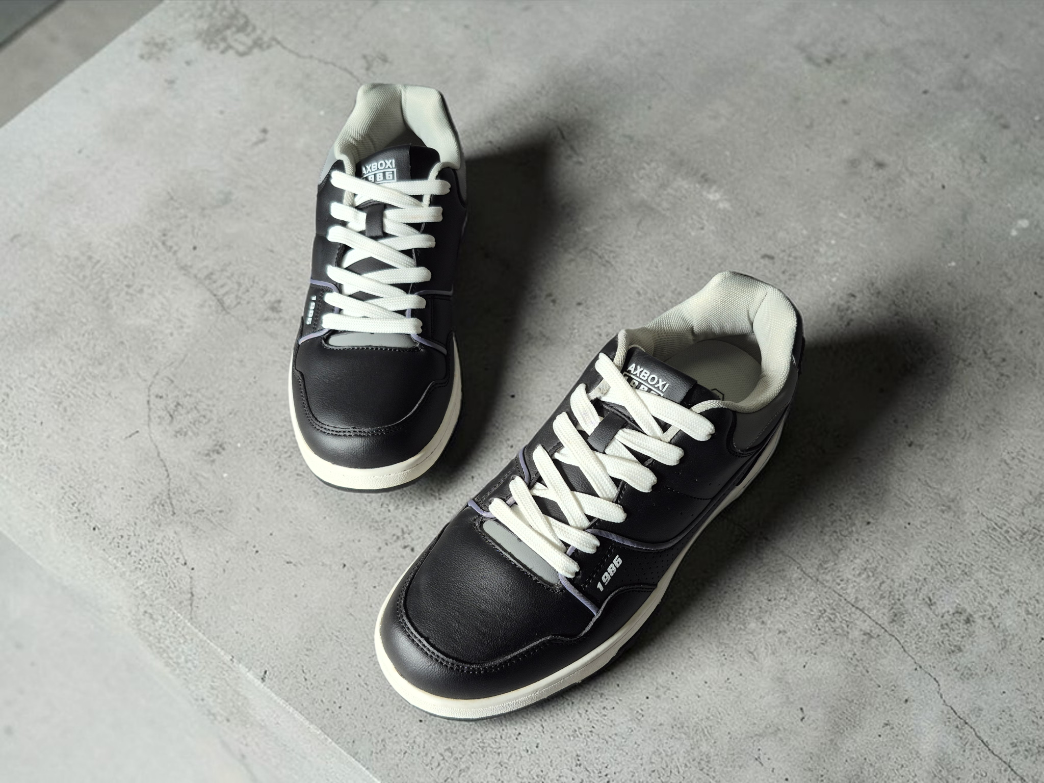 Adidasi Casual pentru Barbati, Model Stef, Piele ecologica, Talpa dreapta, AX Boxing