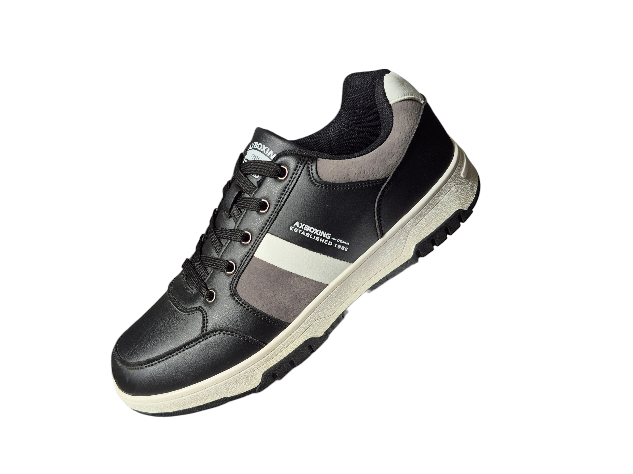 Adidasi Casual pentru Barbati, Model Pico, Piele ecologica, Inchidere siret, Talpa dreapta, Ax Boxing