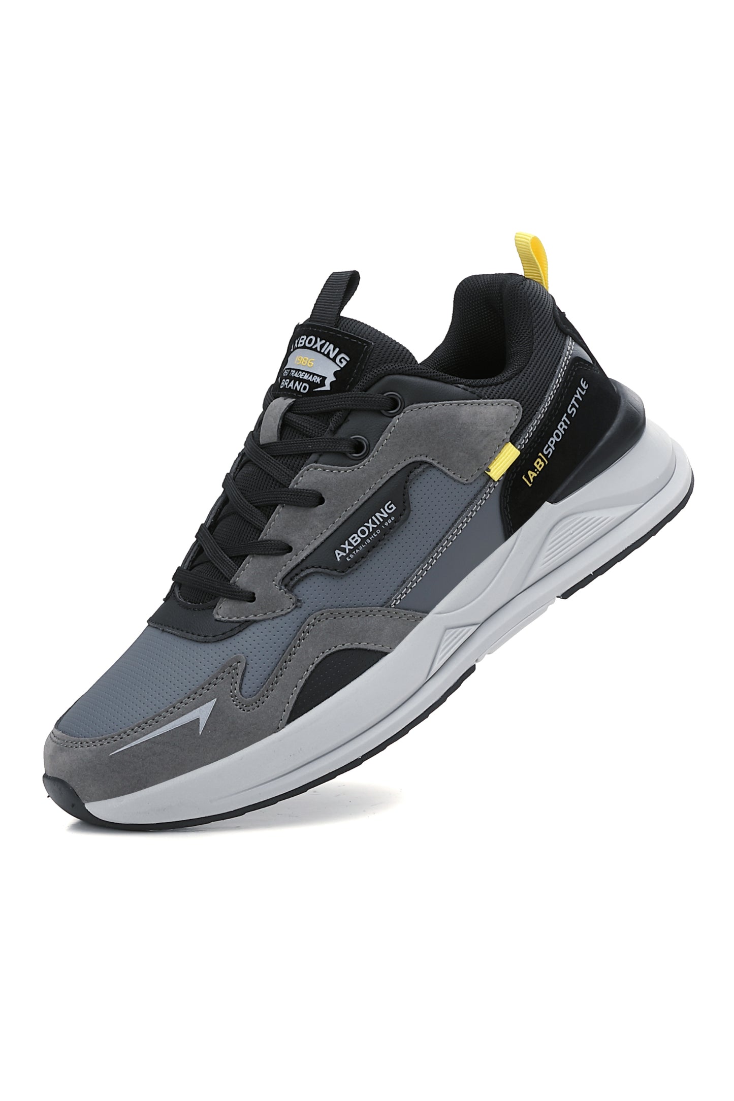 Pantofi Sport Mitu Barbati, Talpa usoara de Spuma, Piele ecologica, Confort sporit, Ax Boxing