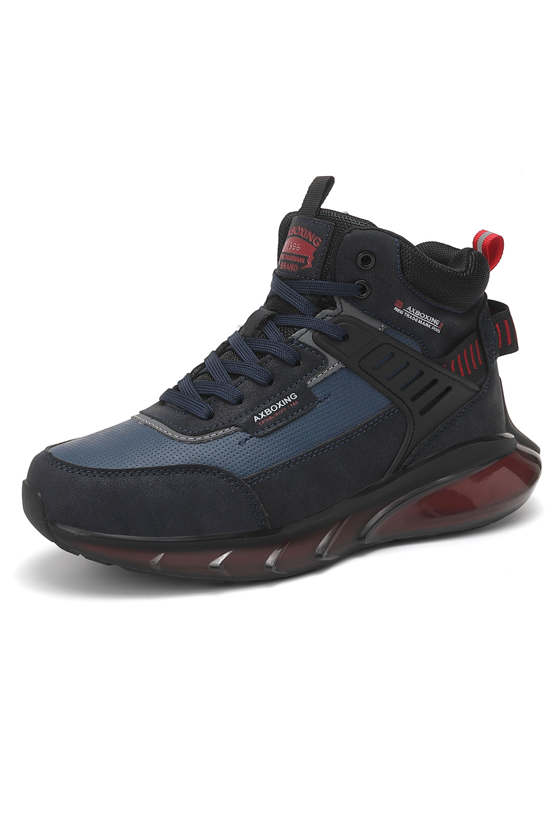 Ghete sport Luca Bărbați Imblănite din piele ecologică cu talpă ușoară și design modern, Ax Boxing