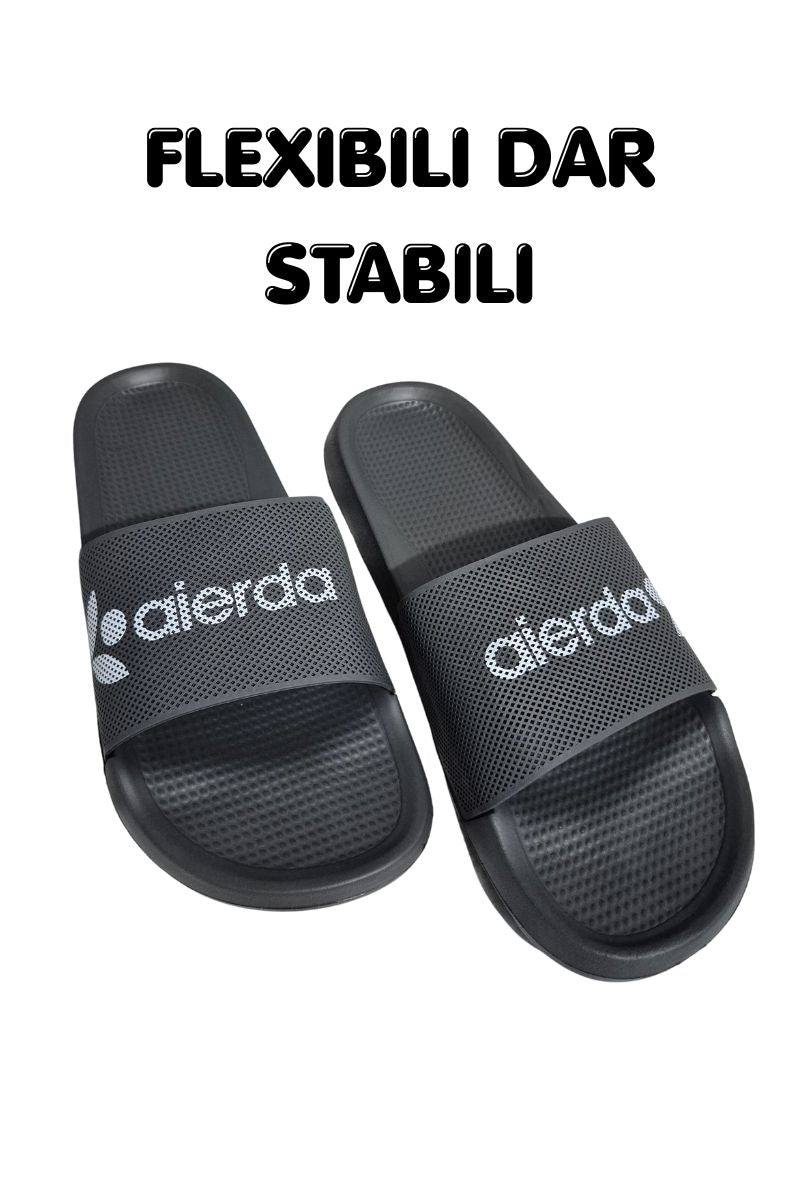 Papuci pentru Barbati, Model Toni, Talpa Usoara din Spuma, Confortabili, Gri inchis