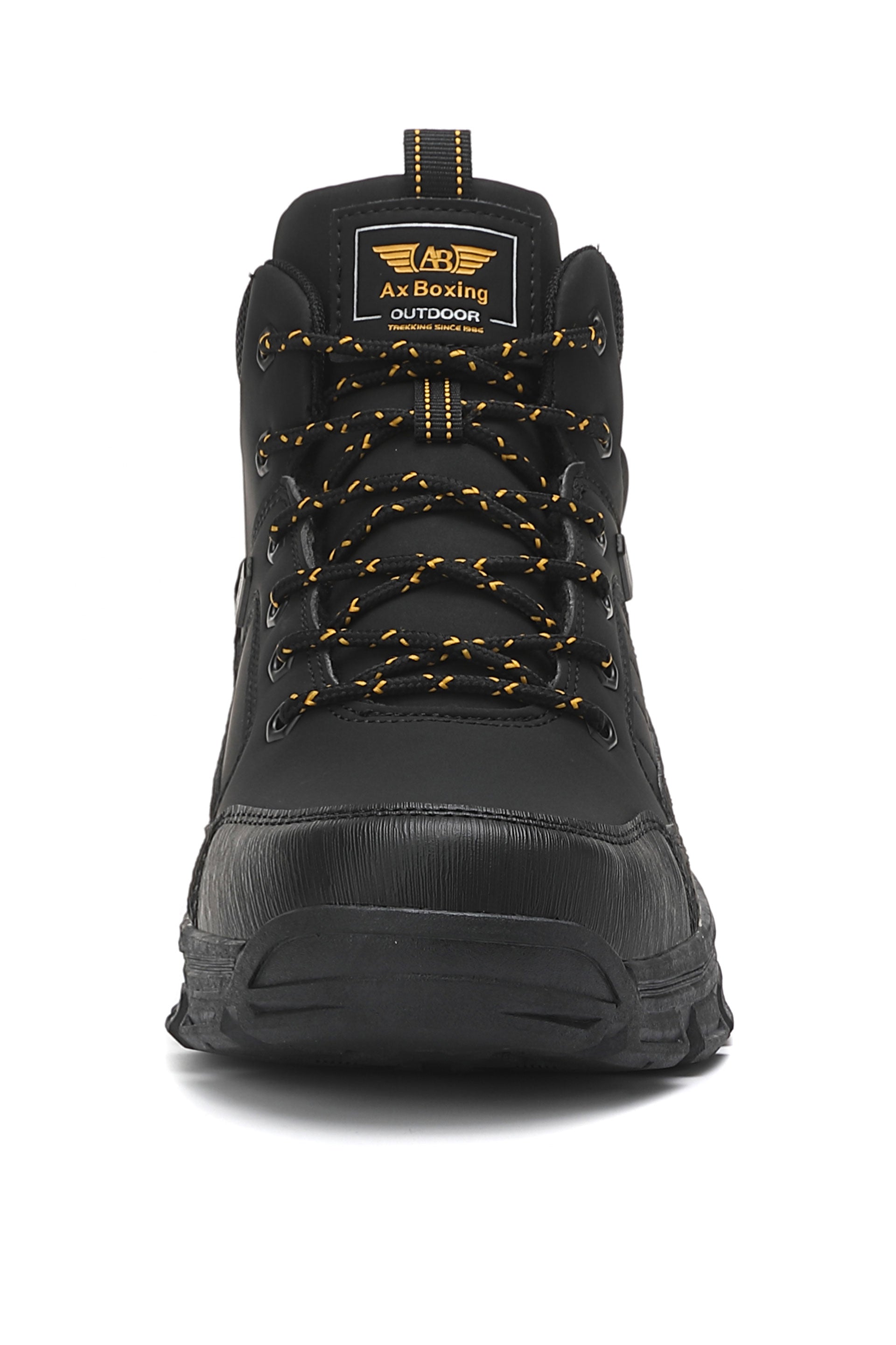 Ghete Victor bărbați îmblănite din piele ecologică cu șiret și talpă antiderapantă – confort termic și design outdoor, Ax Boxing