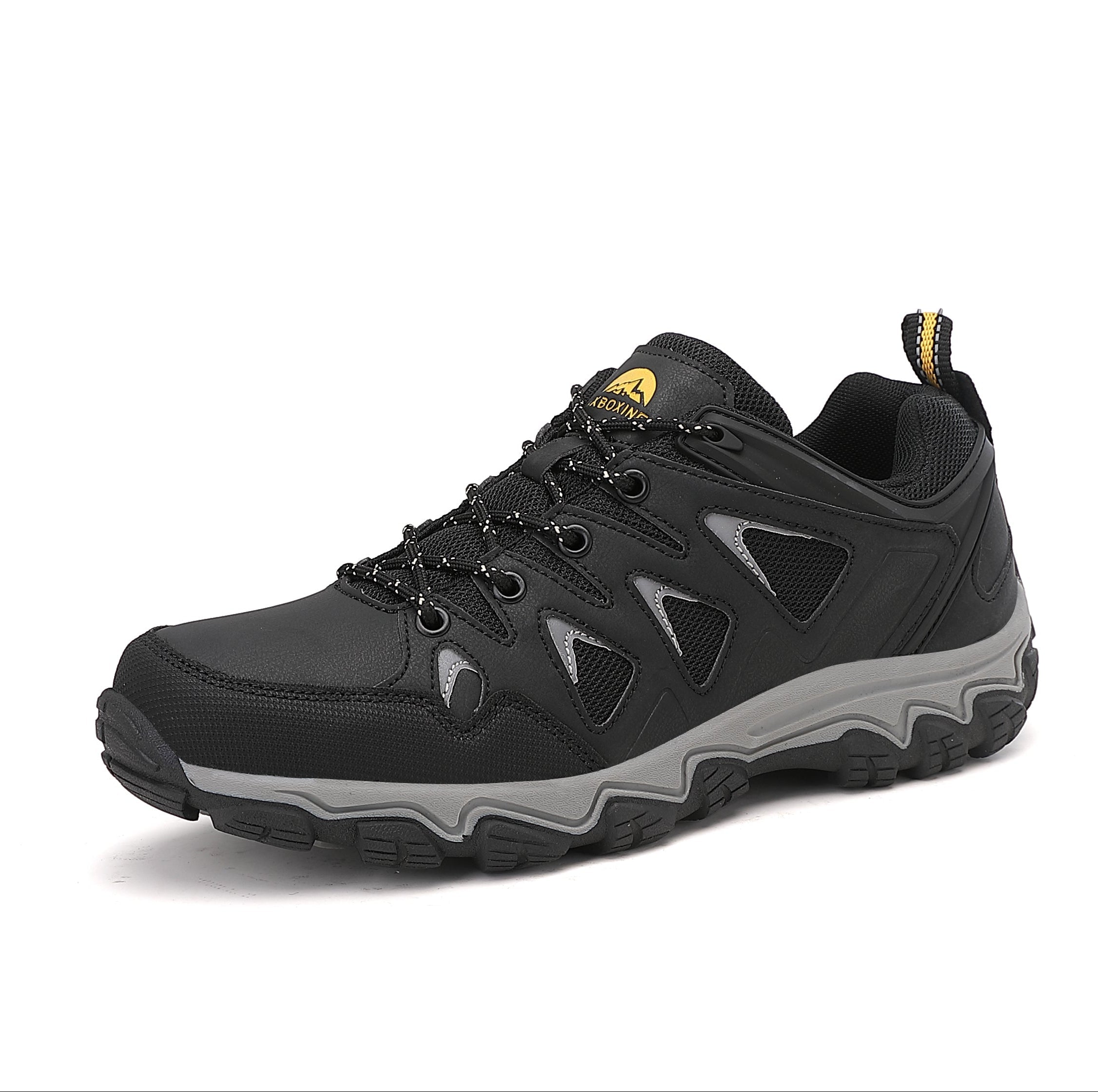 Adidasi Sport pentru Barbari, Model Boris,Trekking,Piele Ecologica si Textil, Talpa atiderapanta, Ax Boxing