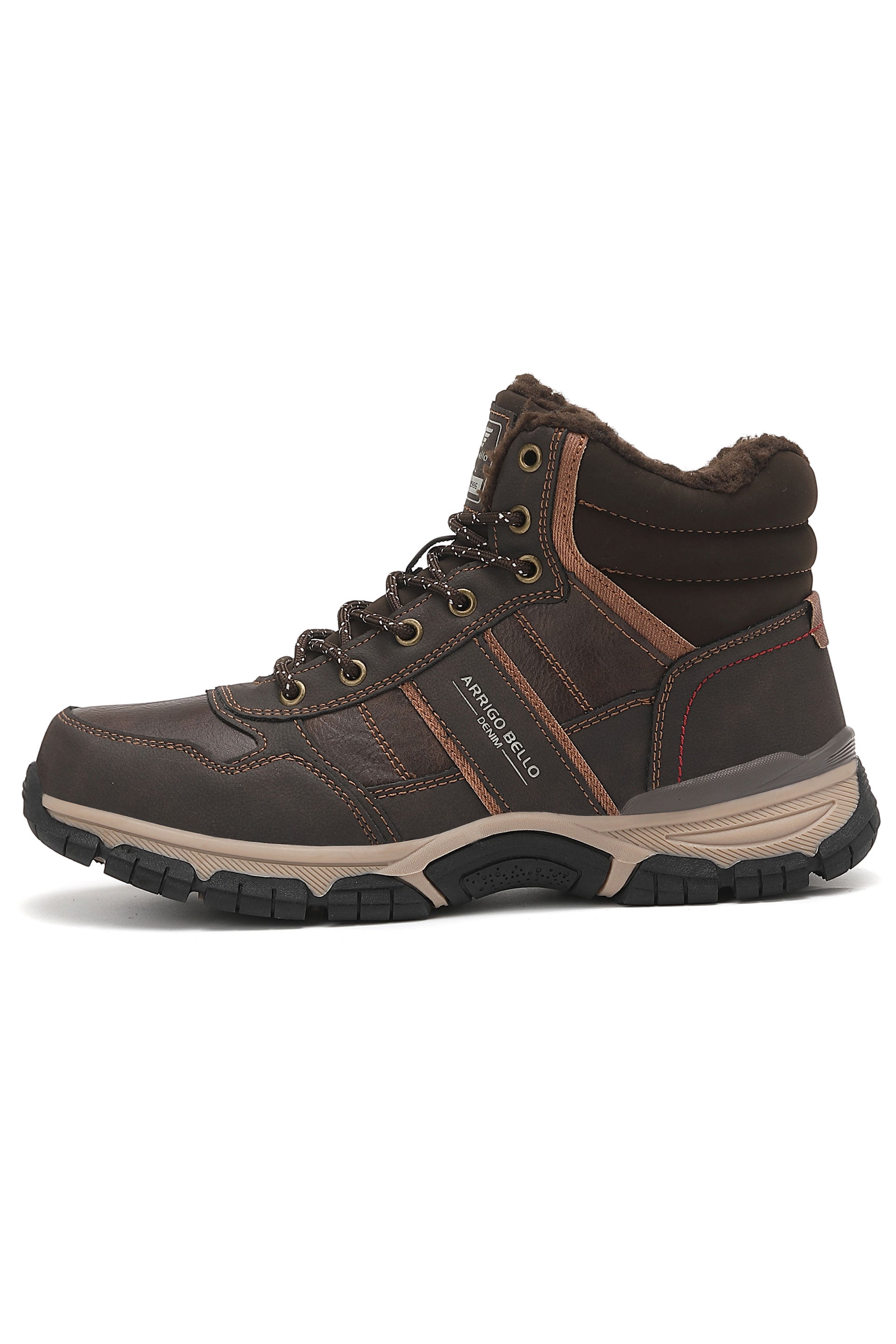 Ghete Callum cu blana pentru Bărbați, Piele ecologica, Talpă Antiderapantă, Calduroase, Ax Boxing