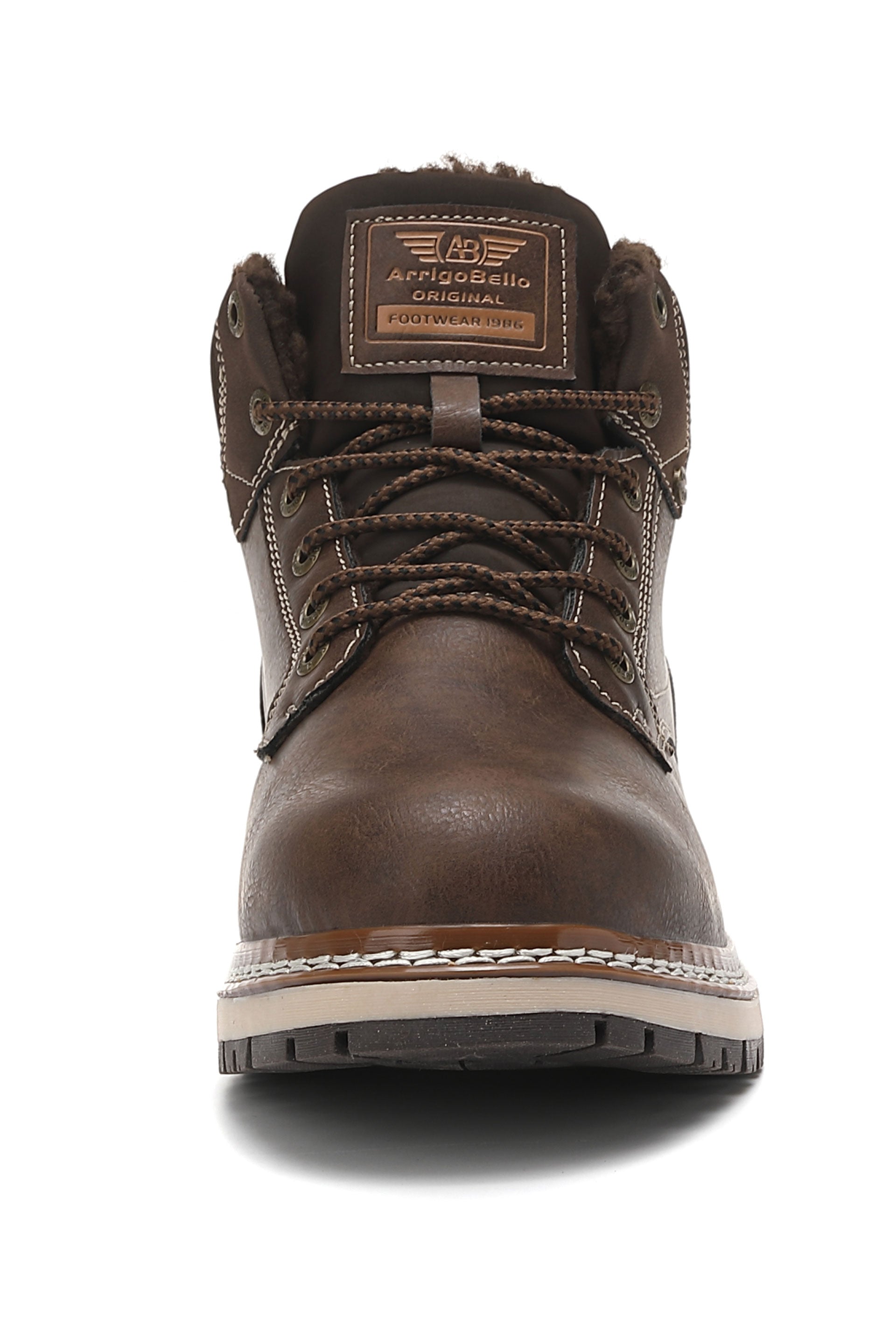 Ghete Bărbați Nicolet Casual-Elegante, Imblanite,Piele Ecologică Premium, Talpă Cusuta, Antiderapantă, Arrigo Bello