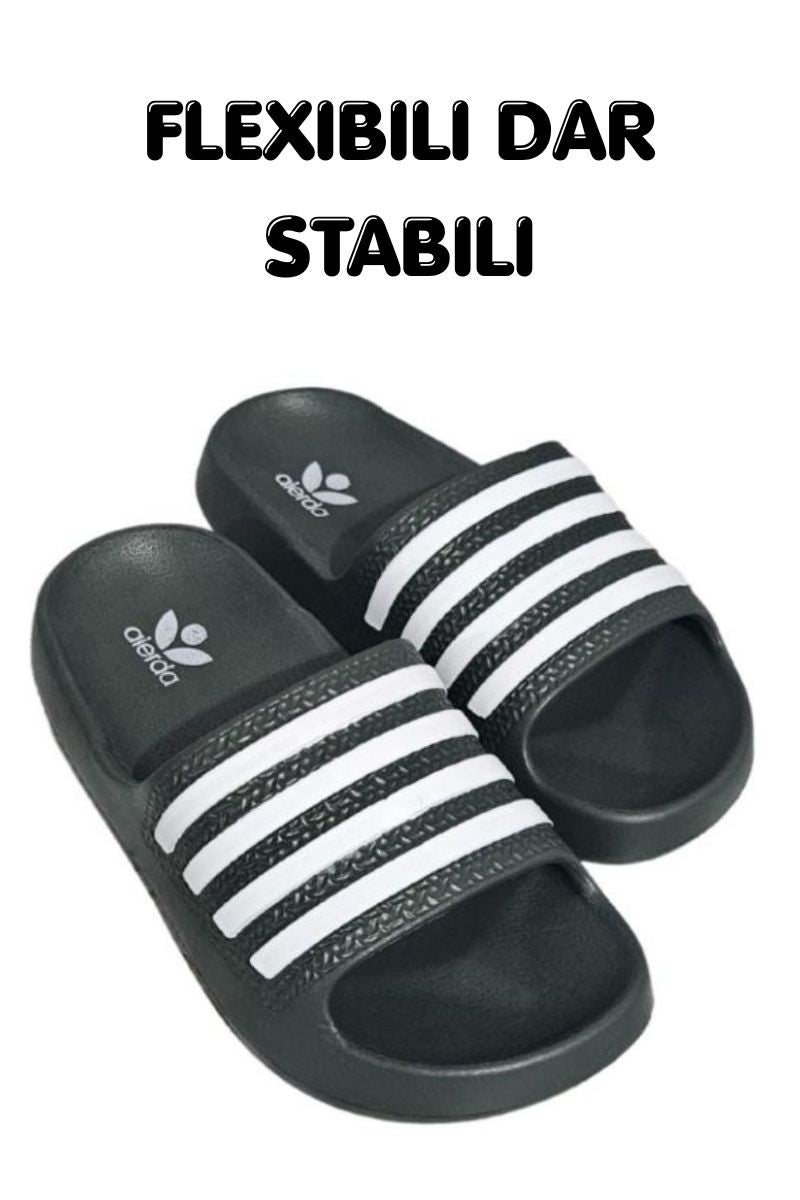 Papuci pentru Barbati, Model Adi, Turnati, Realizati integral din Spuma, Usori si Confortabili, Khaki