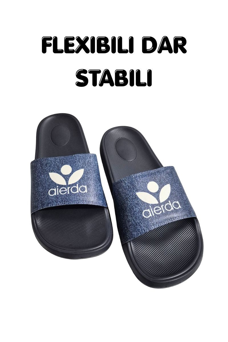 Papuci pentru Barbati, Model Aros, Talpa Usoara din Spuma, Bleumarin