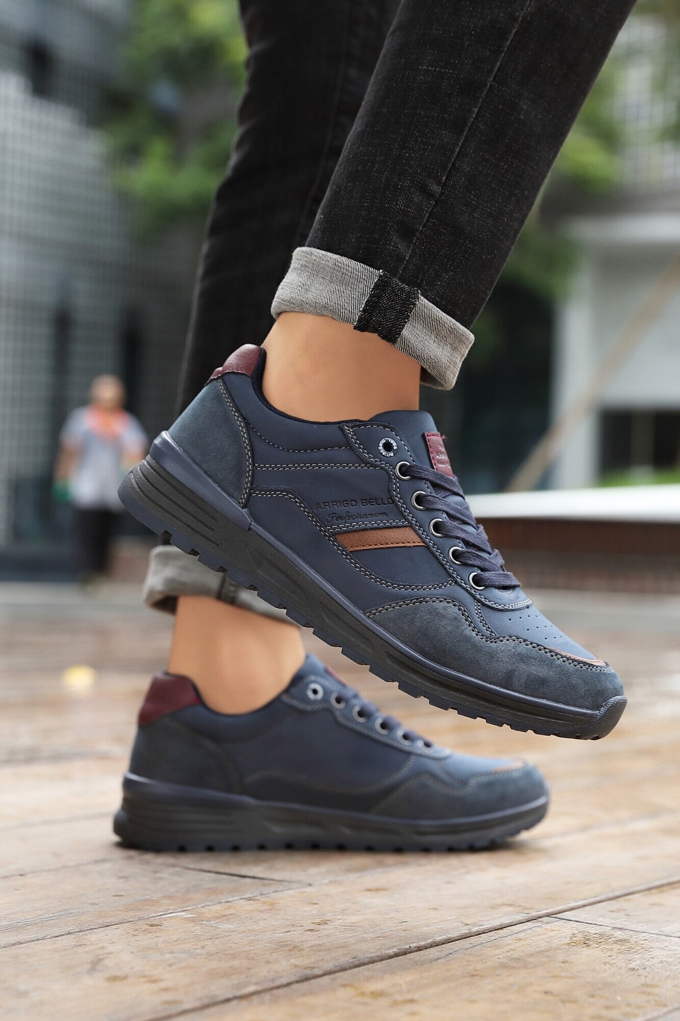 Adidași Kai Casual pentru Bărbați – Piele Ecologică și Talpă PVC Durabilă, Inchidere Sireturi, Arrigo Bello