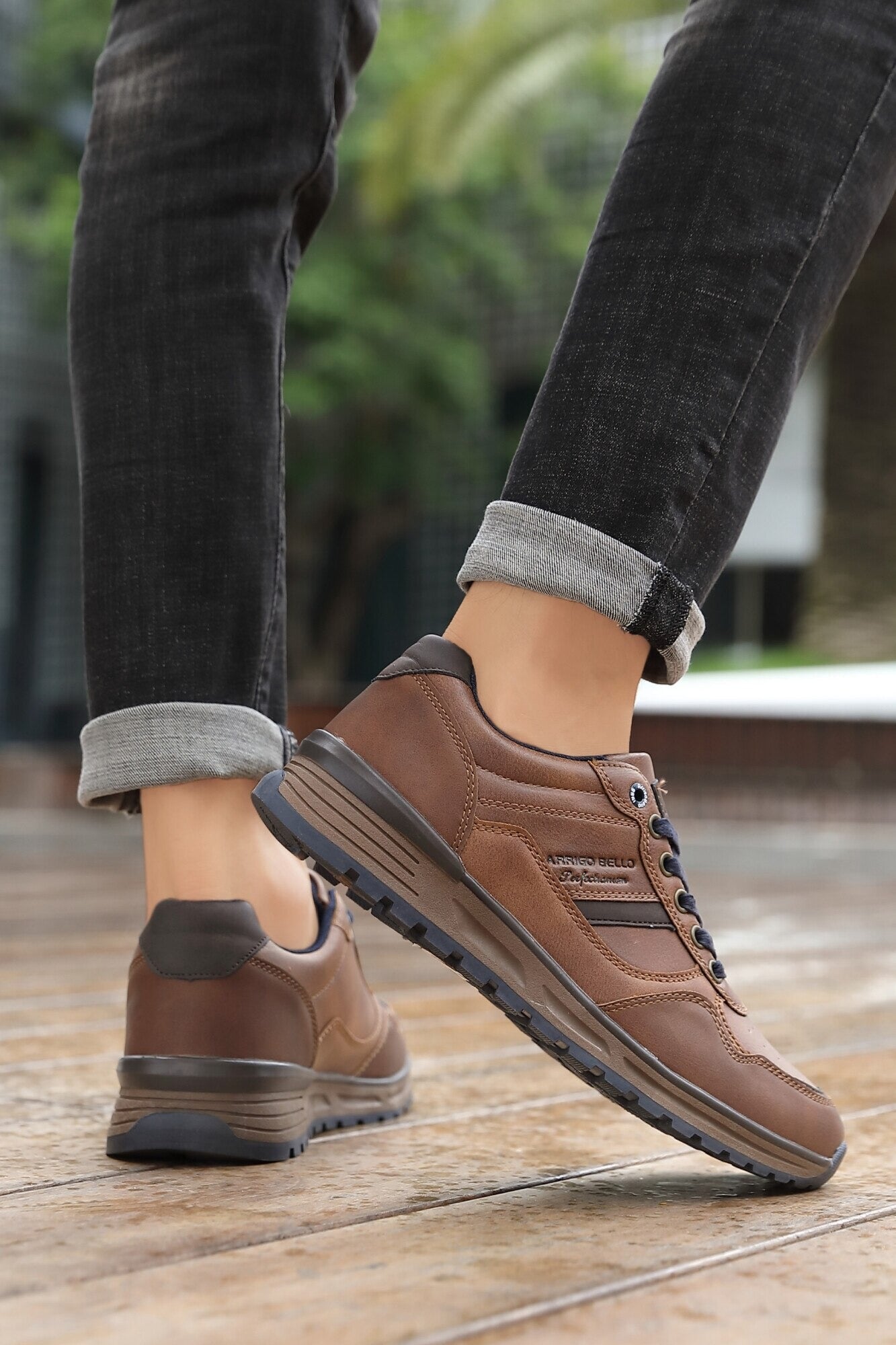 Adidași Kai Casual pentru Bărbați – Piele Ecologică și Talpă PVC Durabilă, Inchidere Sireturi, Arrigo Bello