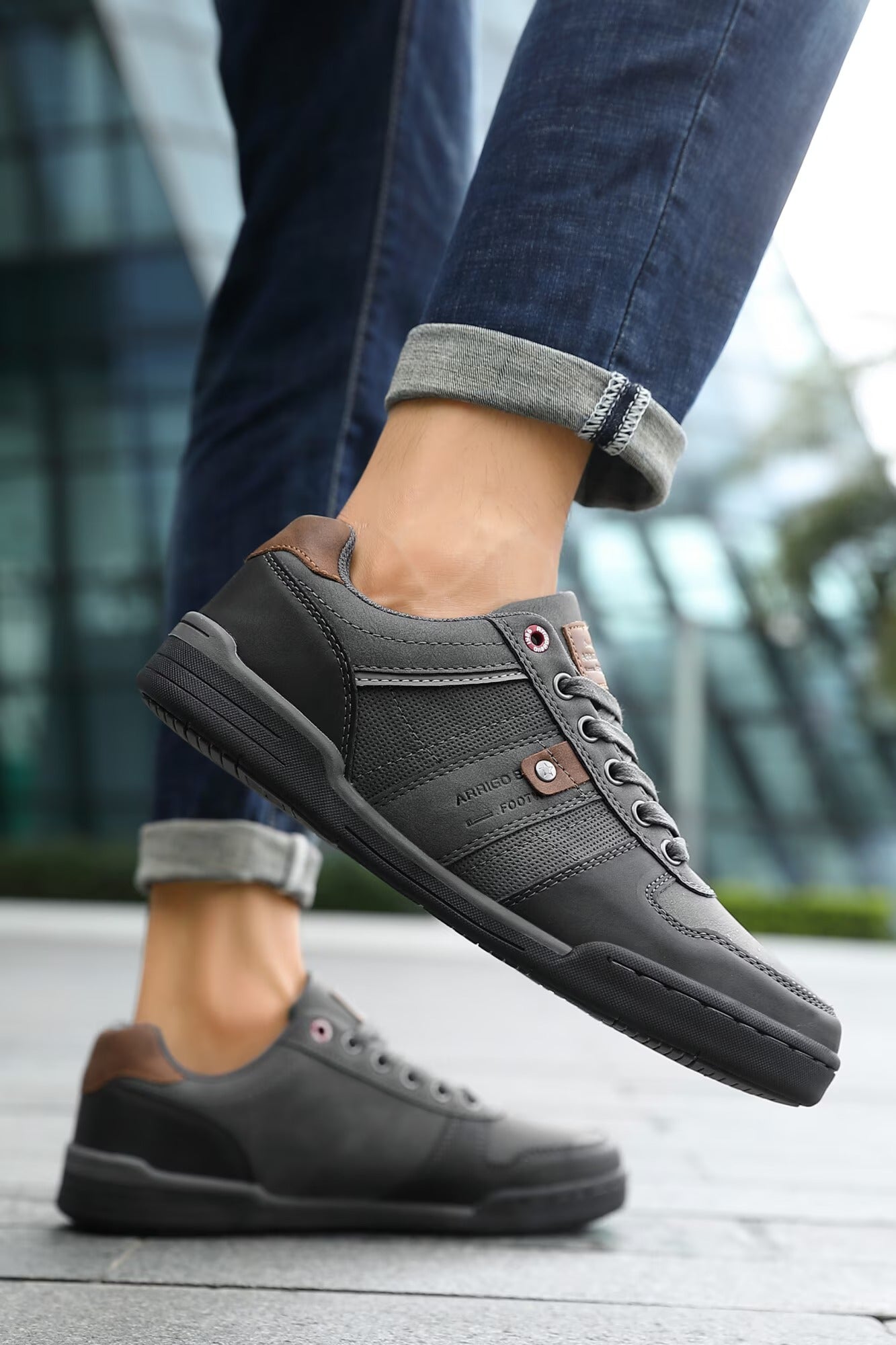 Tenesi Casual Fabian Barbati, Materiale Premium, Talpa subtire, Inchidere siret, Arrigo Bello