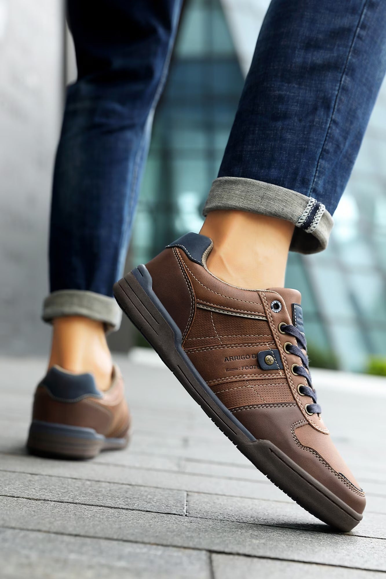 Tenesi Casual Fabian Barbati, Materiale Premium, Talpa subtire, Inchidere siret, Arrigo Bello