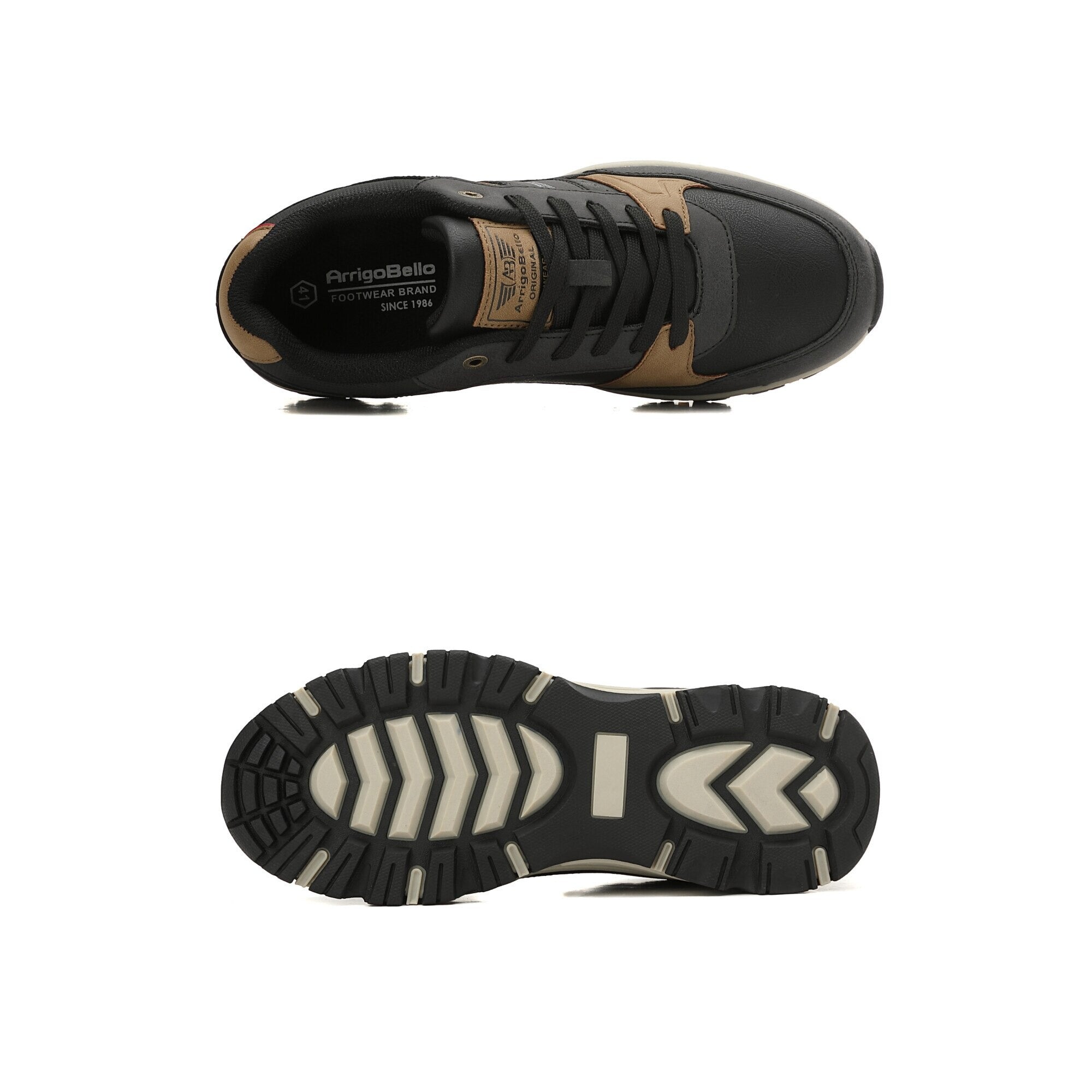 Adidași casual pentru Bărbați, Model Lorand, Piele ecologică premium, Talpă rezistentă anti-alunecare, comozi și durabili,Arrigo Bello