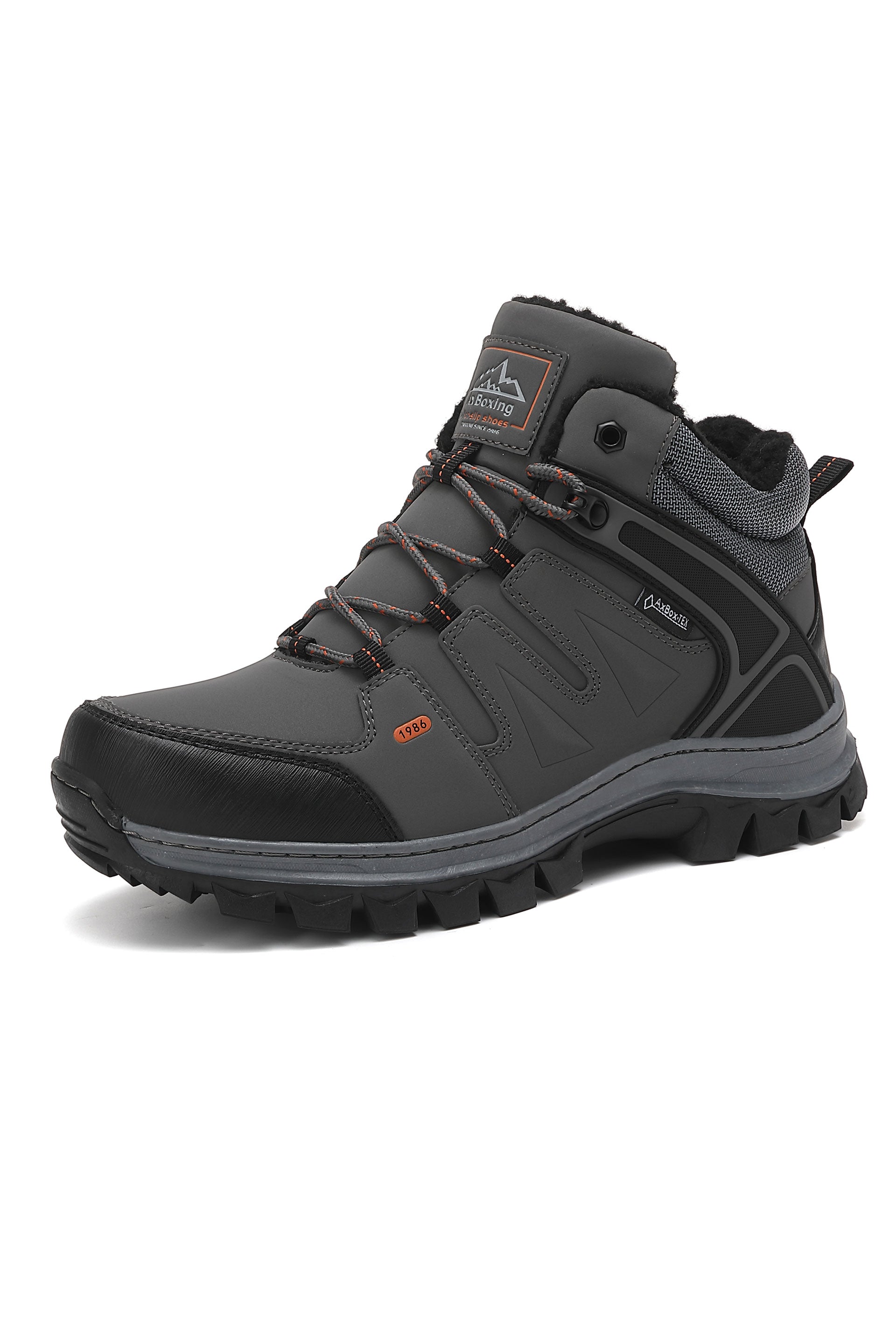 Bocanci Orion pentru Bărbați,Imblaniti,Piele Ecologică,Talpă Cusuta, Antiderapantă, Durabilitate si Confort, Ax Boxing