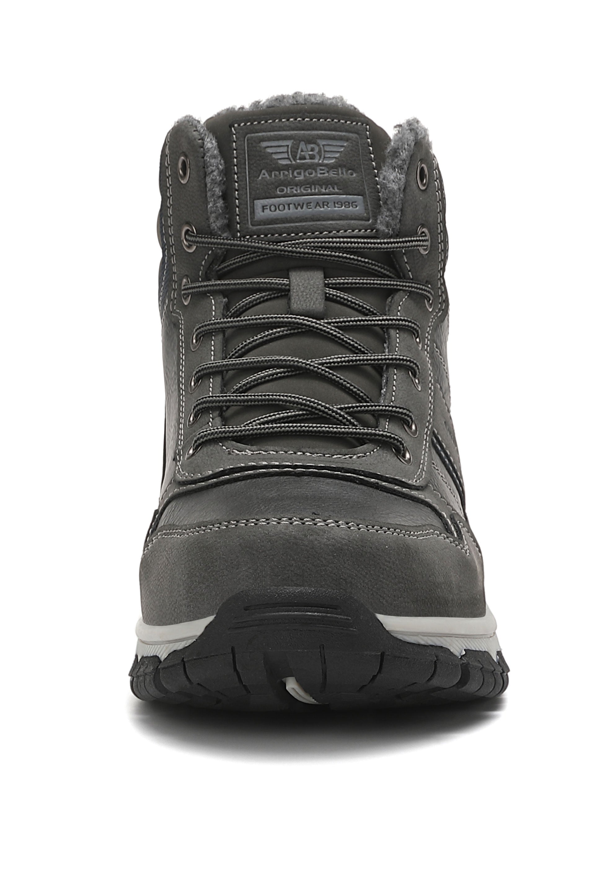 Ghete Callum cu blana pentru Bărbați, Piele ecologica, Talpă Antiderapantă, Calduroase, Ax Boxing