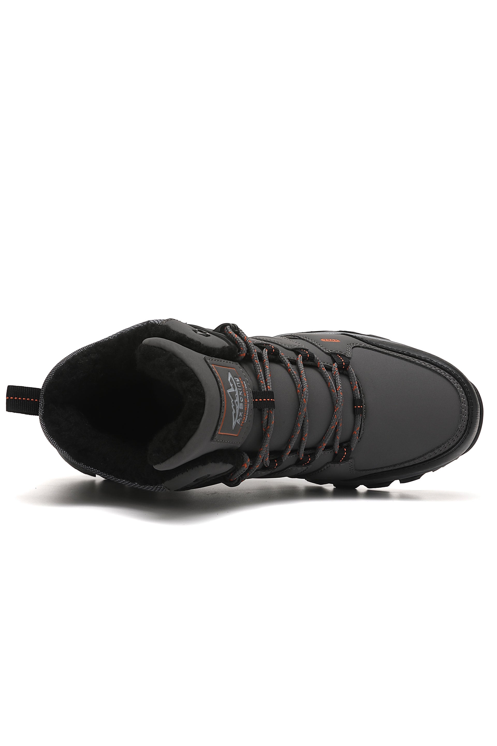 Bocanci pentru Băieti, Model Leo, Imblaniti, Piele Ecologică, Talpă Cusuta, Antiderapantă, Durabilitate si Confort, Ax Boxing,Gri