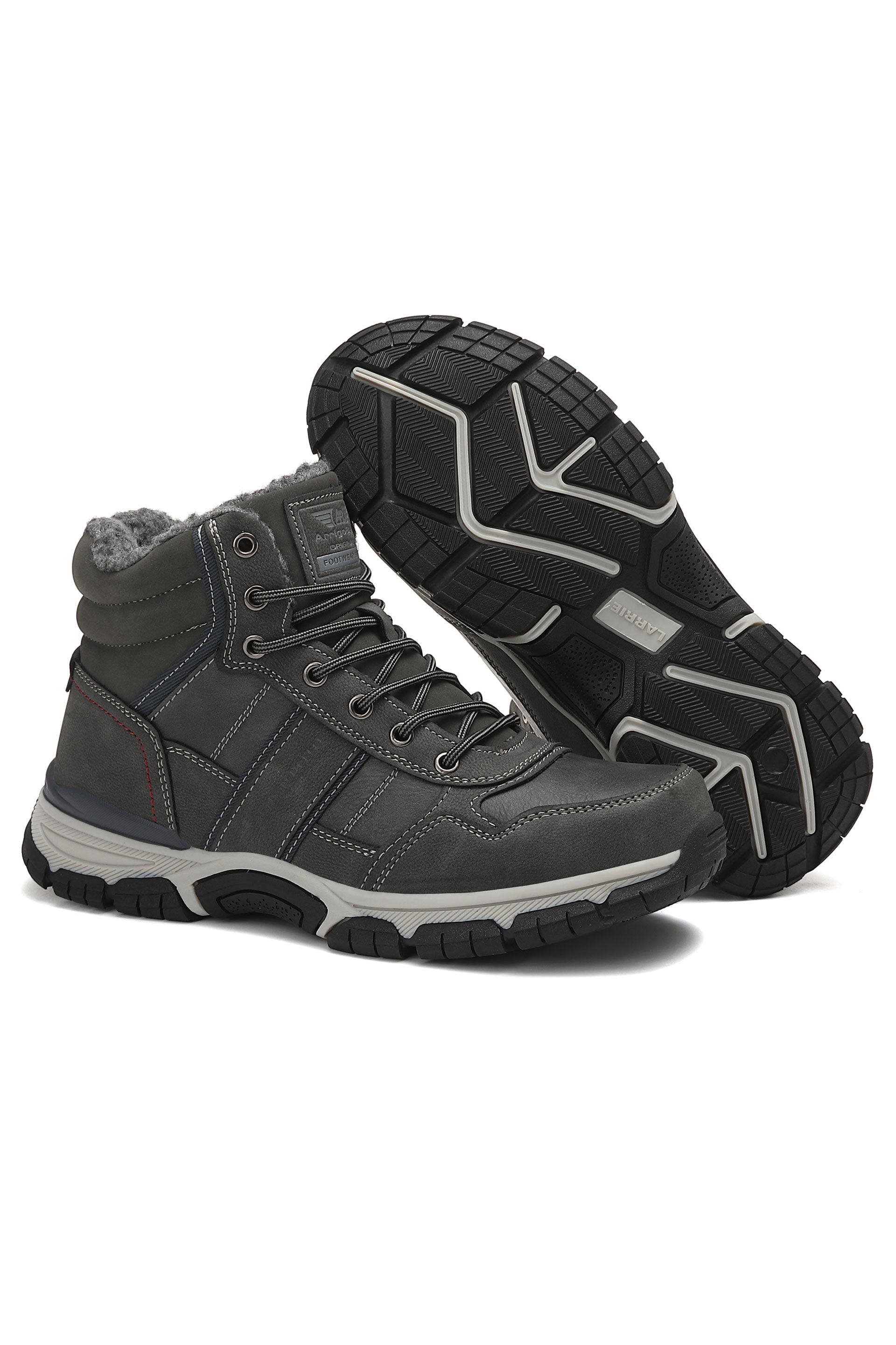 Ghete Callum cu blana pentru Bărbați, Piele ecologica, Talpă Antiderapantă, Calduroase, Ax Boxing