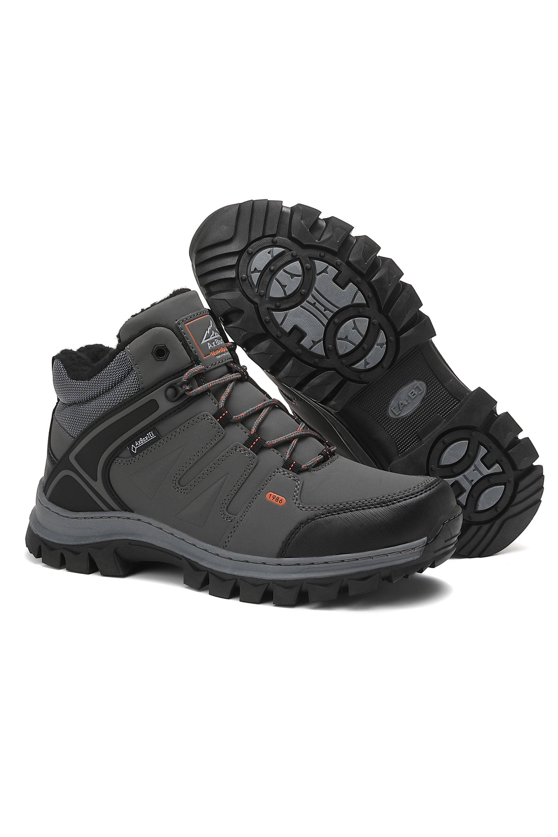 Bocanci Orion pentru Bărbați,Imblaniti,Piele Ecologică,Talpă Cusuta, Antiderapantă, Durabilitate si Confort, Ax Boxing