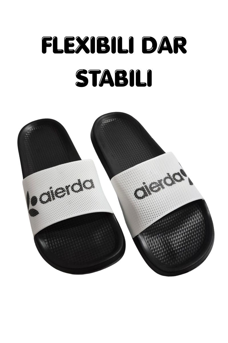 Papuci pentru Barbati, Model Toni, Talpa Usoara din Spuma, Confortabili, Alb
