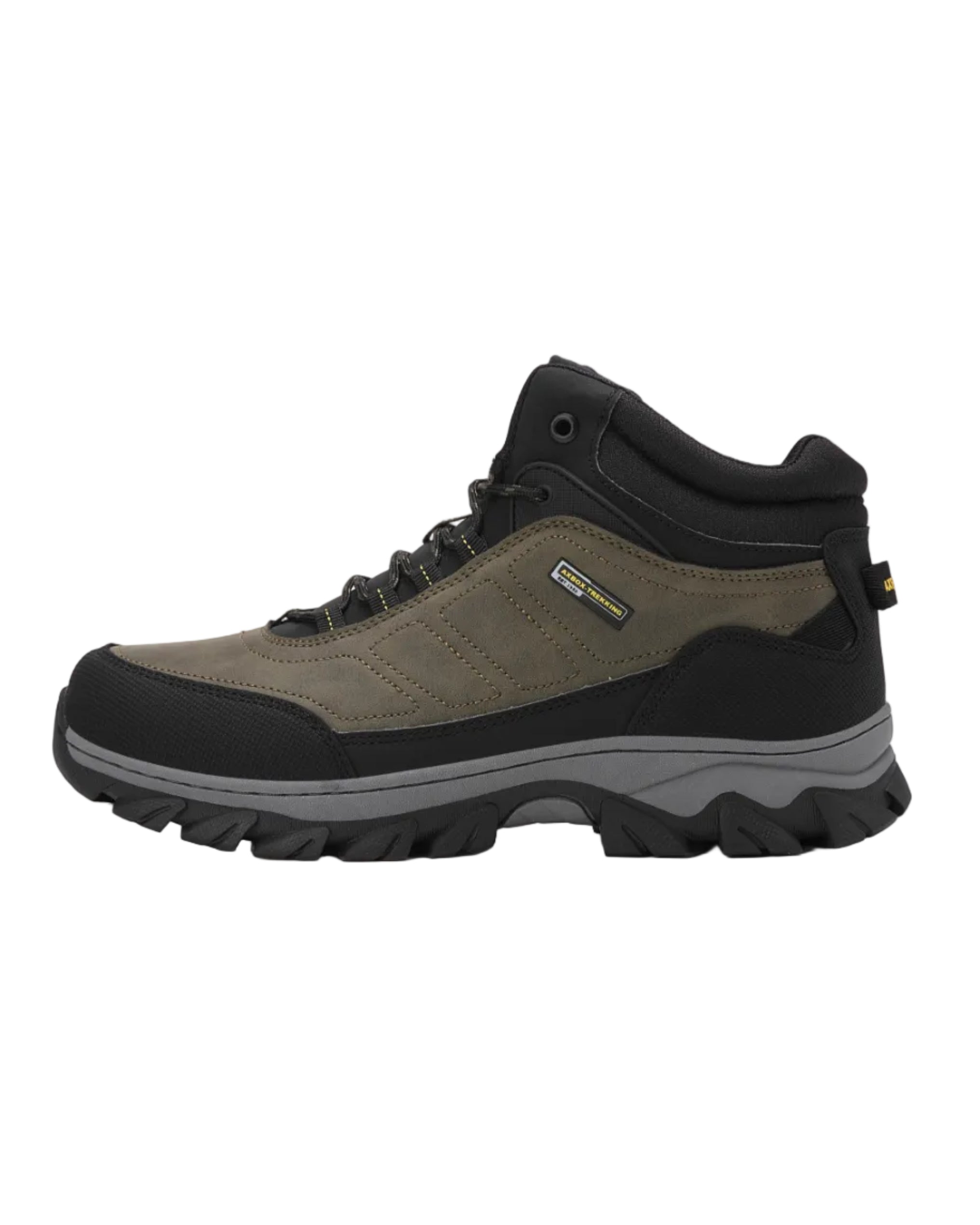 Ghete imblanite pentru Dama si Adolescenti, Model Maru, Talpa Antiderapanta cu striatii, Piele ecologica Premium, Ax Boxing, Khaki