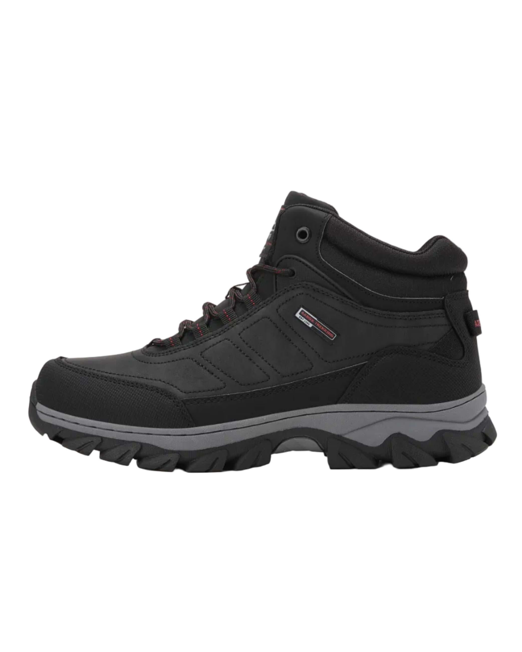 Ghete imblanite pentru Dama si Adolescenti, Model Maru, Talpa Antiderapanta cu striatii, Piele ecologica Premium, Ax Boxing, Negru