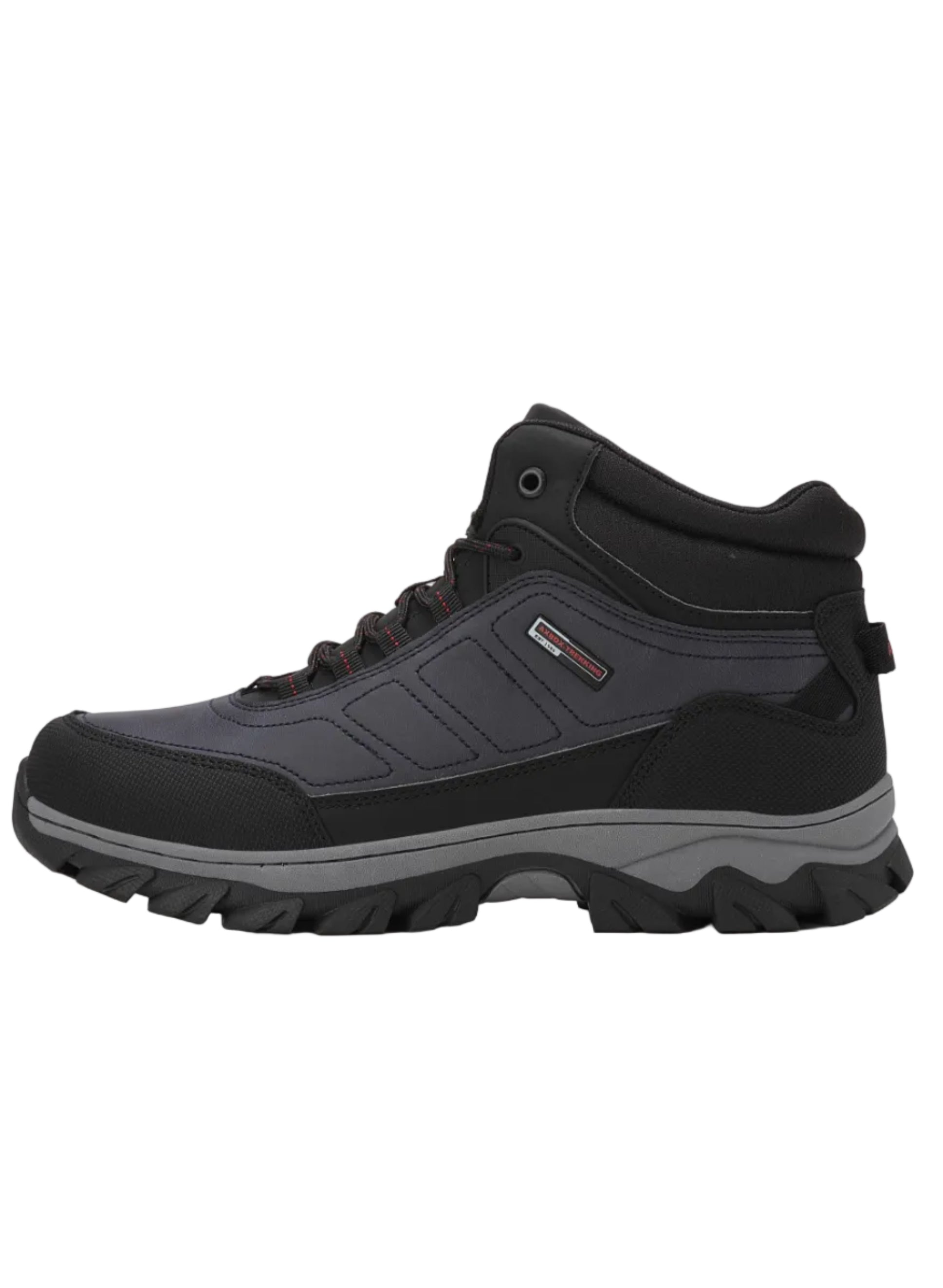 Ghete tip Bocanci pentru Barbati, Model Haris, Imblanite, Piele Premium, Talpa Cusuta- Antiderapanta, Ax Boxing, Bleumarin