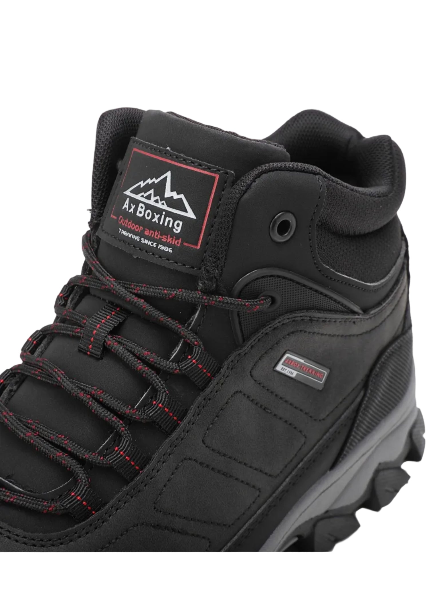 Ghete tip Bocanci pentru Barbati, Model Haris, Imblanite, Piele Premium, Talpa Cusuta- Antiderapanta, Ax Boxing, Bleumarin