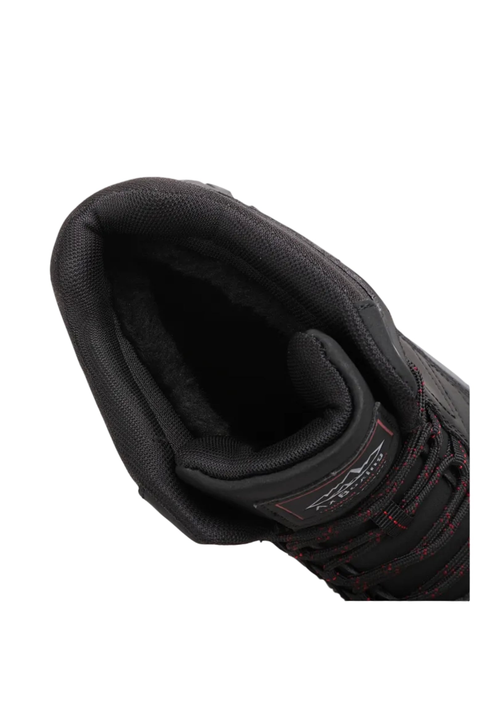 Ghete imblanite pentru Dama si Adolescenti, Model Maru, Talpa Antiderapanta cu striatii, Piele ecologica Premium, Ax Boxing, Negru