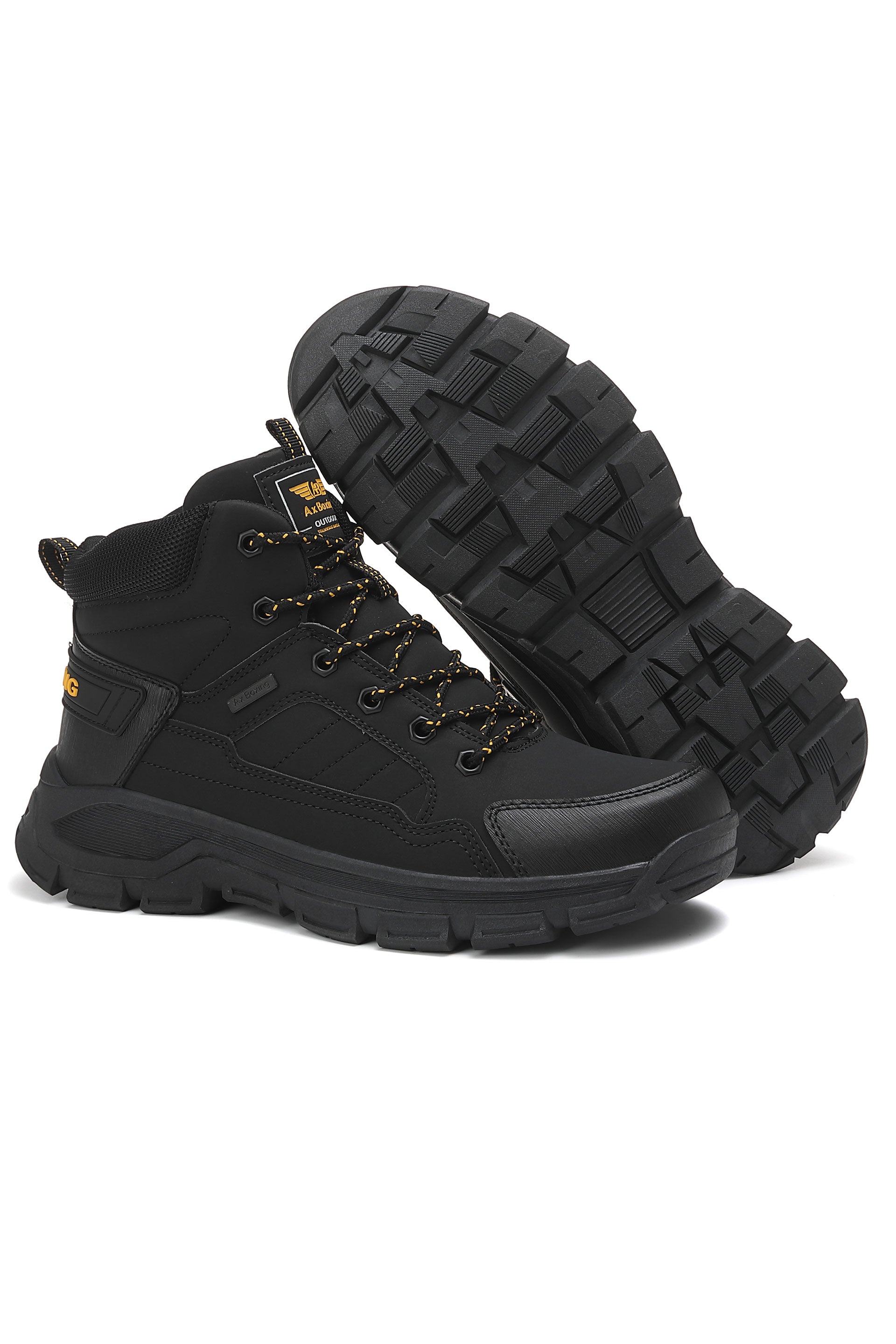 Ghete Victor bărbați îmblănite din piele ecologică cu șiret și talpă antiderapantă – confort termic și design outdoor, Ax Boxing