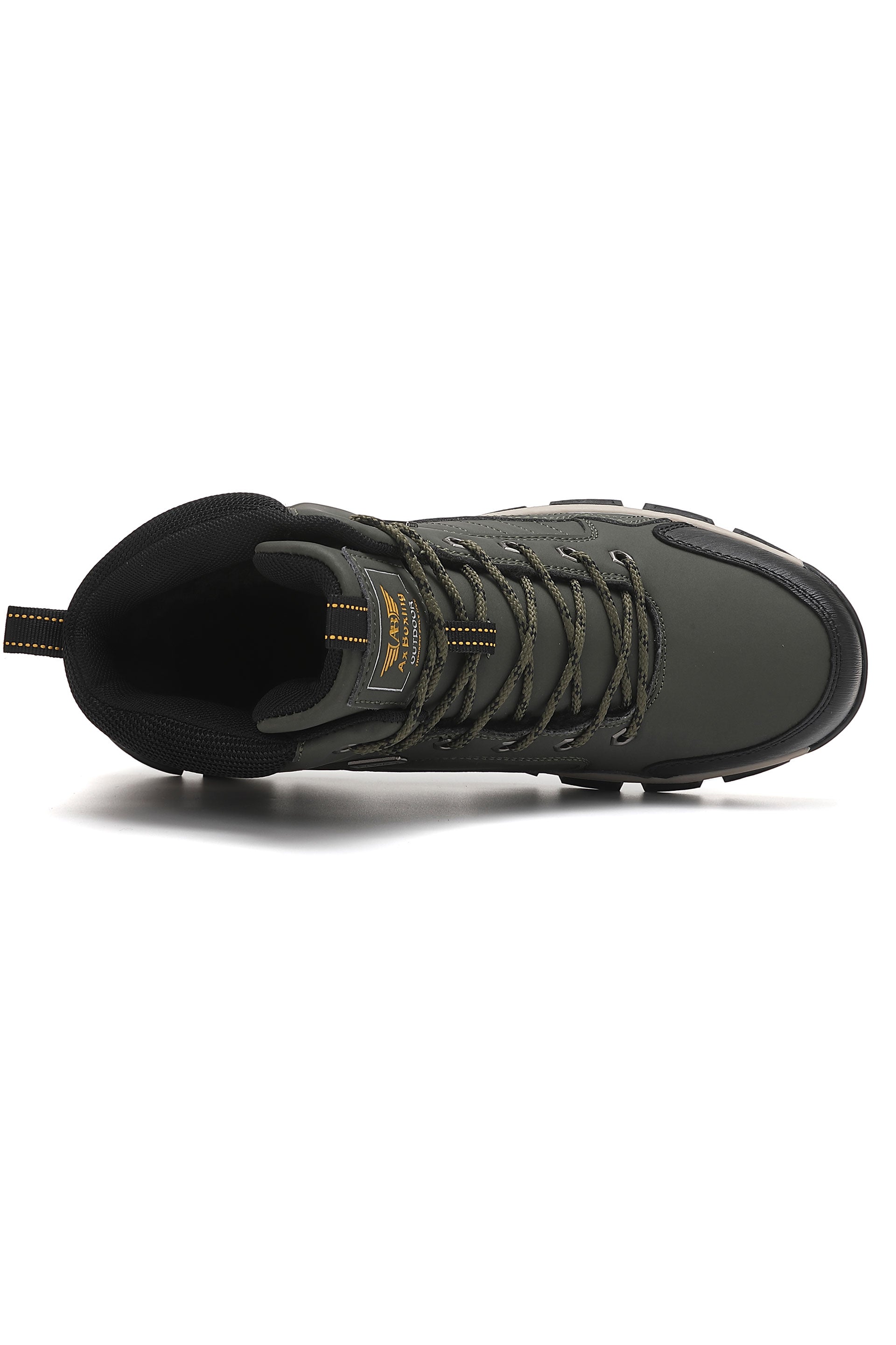 Ghete Victor bărbați îmblănite din piele ecologică cu șiret și talpă antiderapantă – confort termic și design outdoor, Ax Boxing