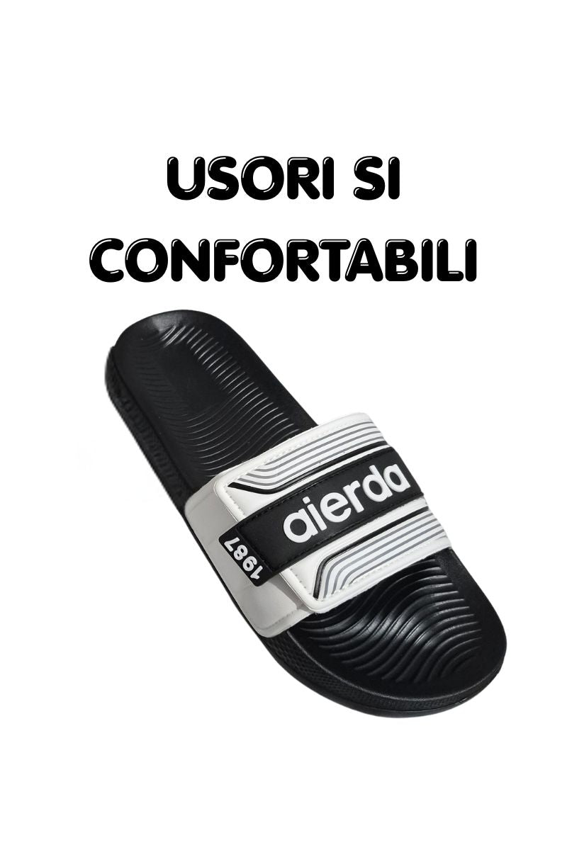 Papuci cu Arici pentru Barbati, Talpa Usoara din Spuma, Alb