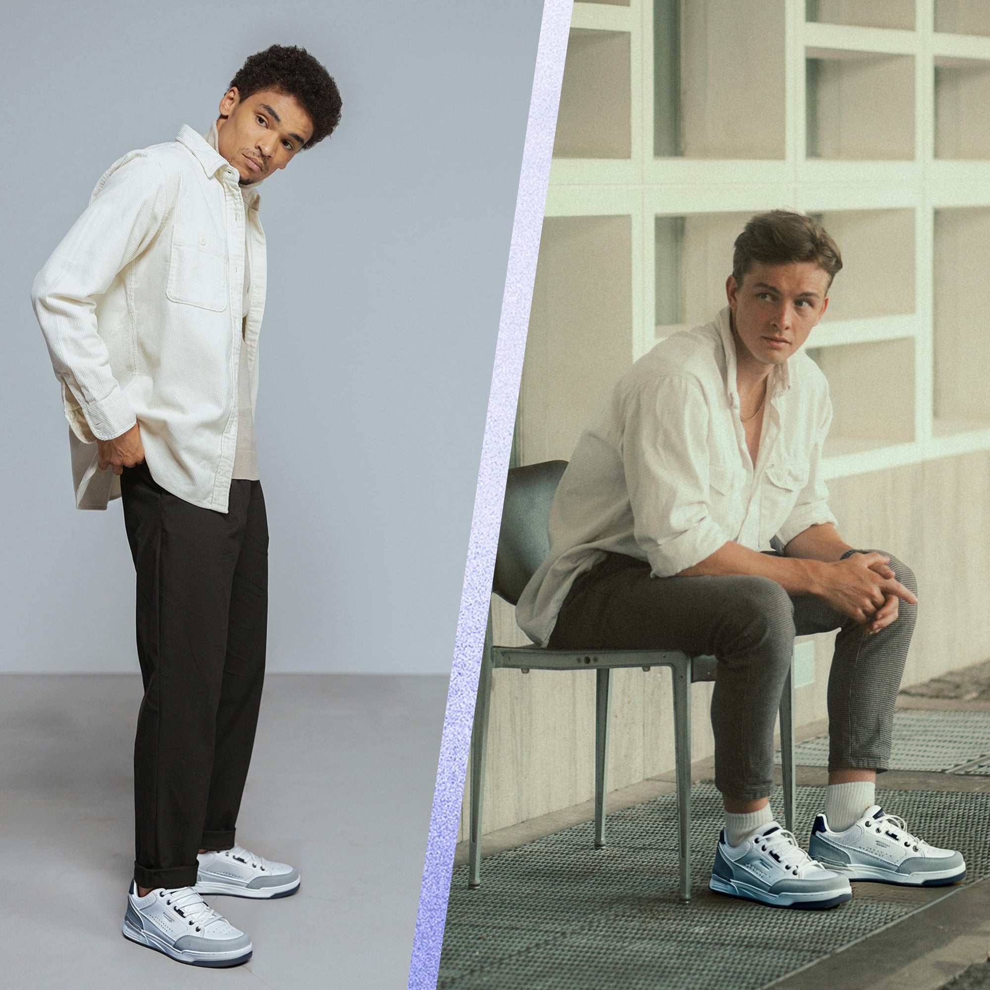 Adidasi Casual pentru Bărbați, Model Zane, din Piele Ecologică Premium, Inserții Piele Naturală, Arrigo Bello,Alb