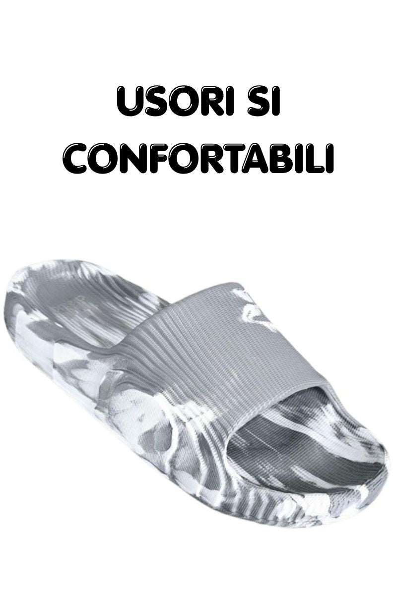 Papuci Bărbați din Spumă EVA, Model Osman, – Confortabili, Flexibili și Rezistenți, Talpă Solidă Turnată, Gri