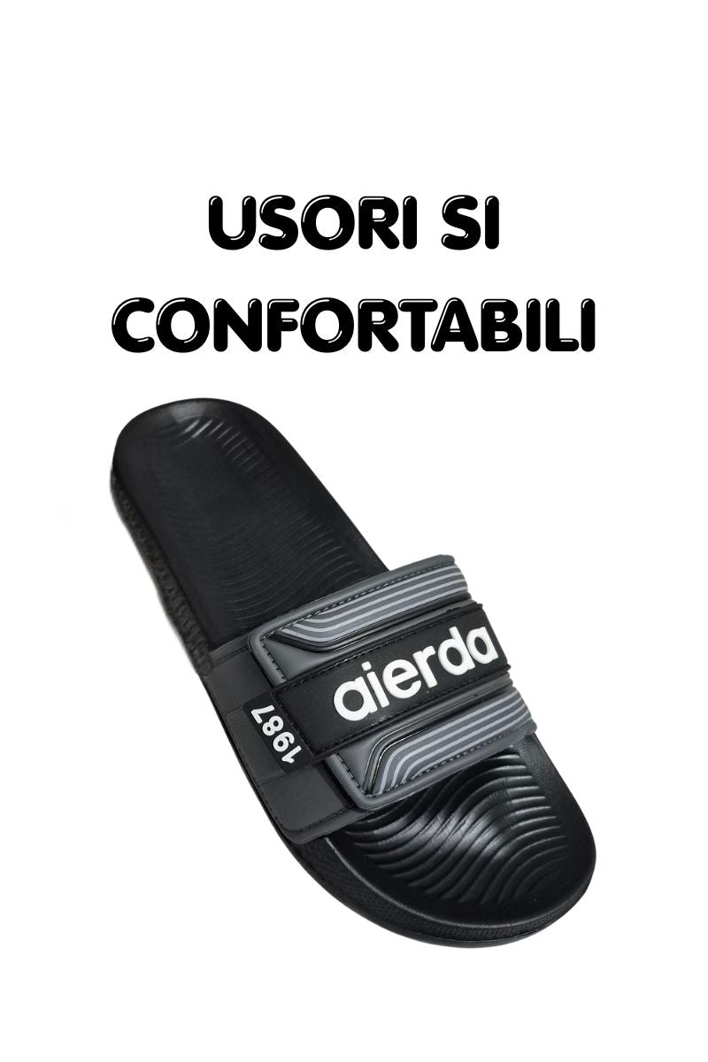 Papuci cu Arici pentru Barbati, Talpa Usoara din Spuma, Gri