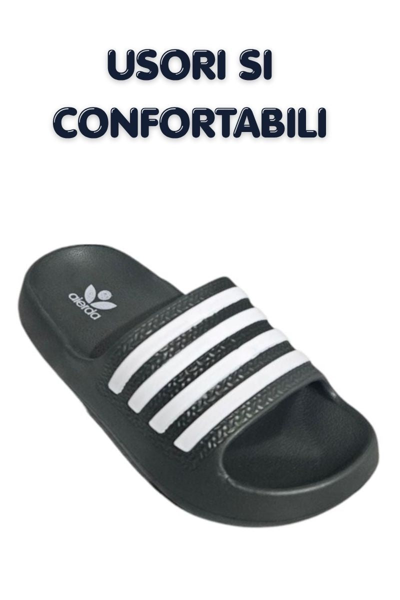 Papuci pentru Barbati, Model Adi, Turnati, Realizati integral din Spuma, Usori si Confortabili, Khaki