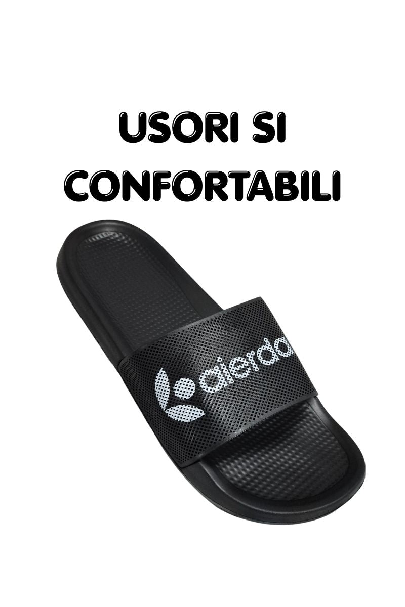 Papuci pentru Barbati, Model Toni, Talpa Usoara din Spuma, Confortabili, Negru