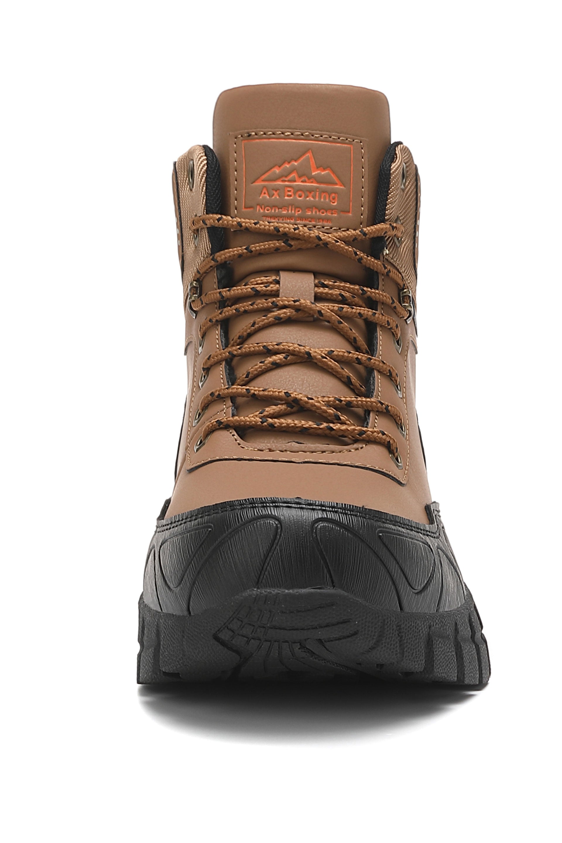 Bocanci imblaniti Lucio pentru Bărbați, Casual, Piele Ecologică, Talpă Antiderapantă cu striatii, Ax Boxing